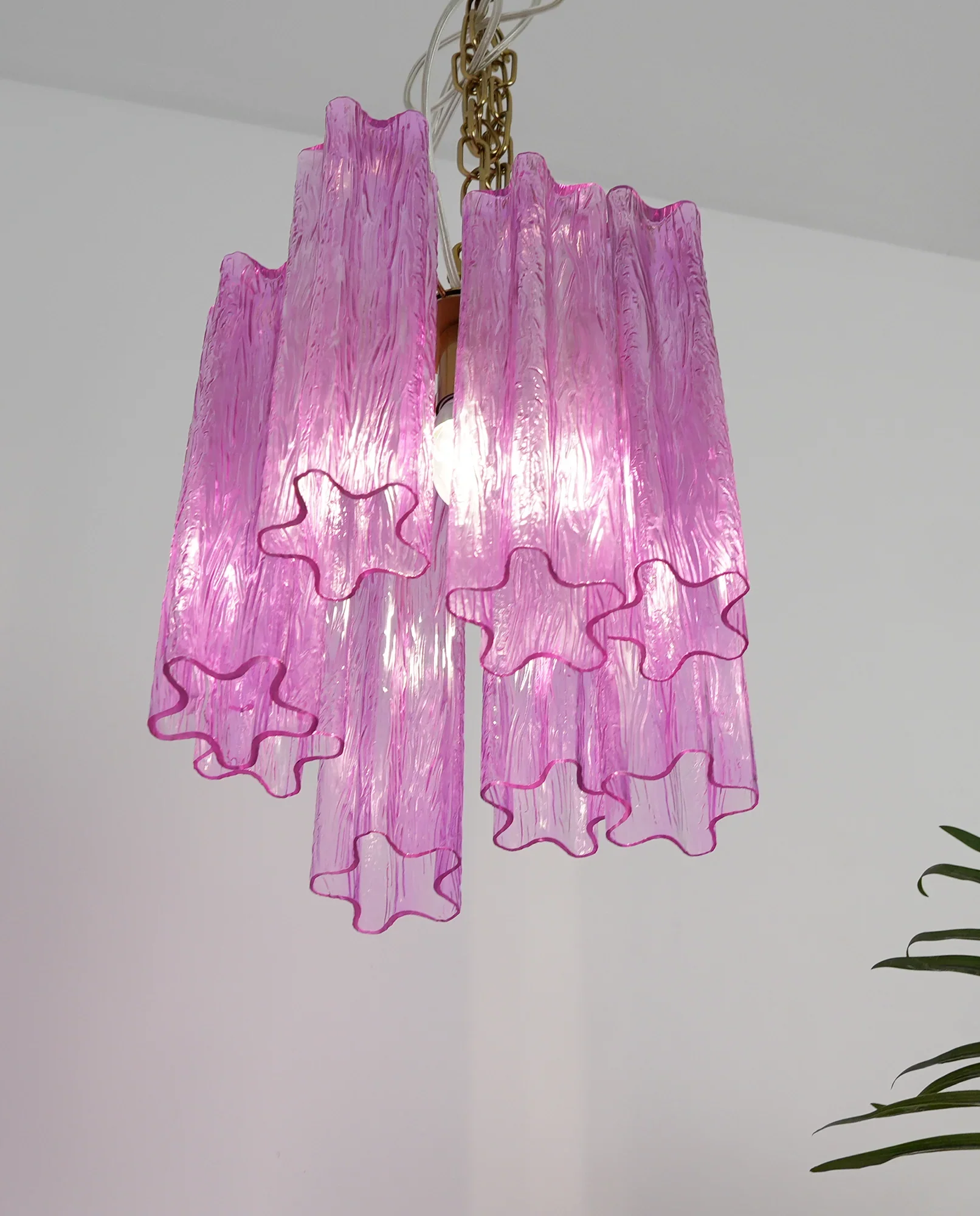 Vintage Amethyst Murano Glass Chandelier - Image 13