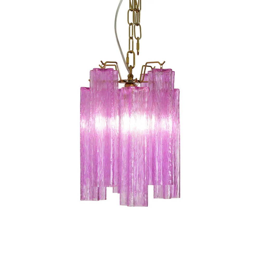 Vintage Amethyst Murano Glass Chandelier - Image 16