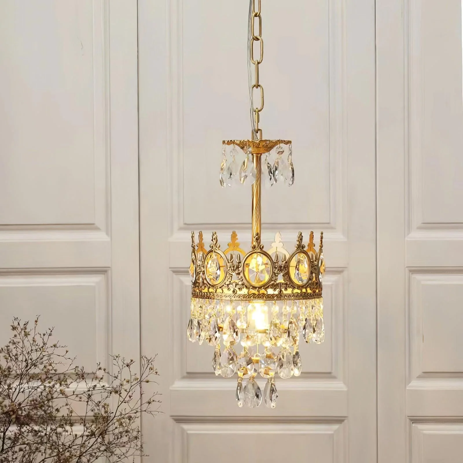 Vintage Crystal Chandelier - Image 11