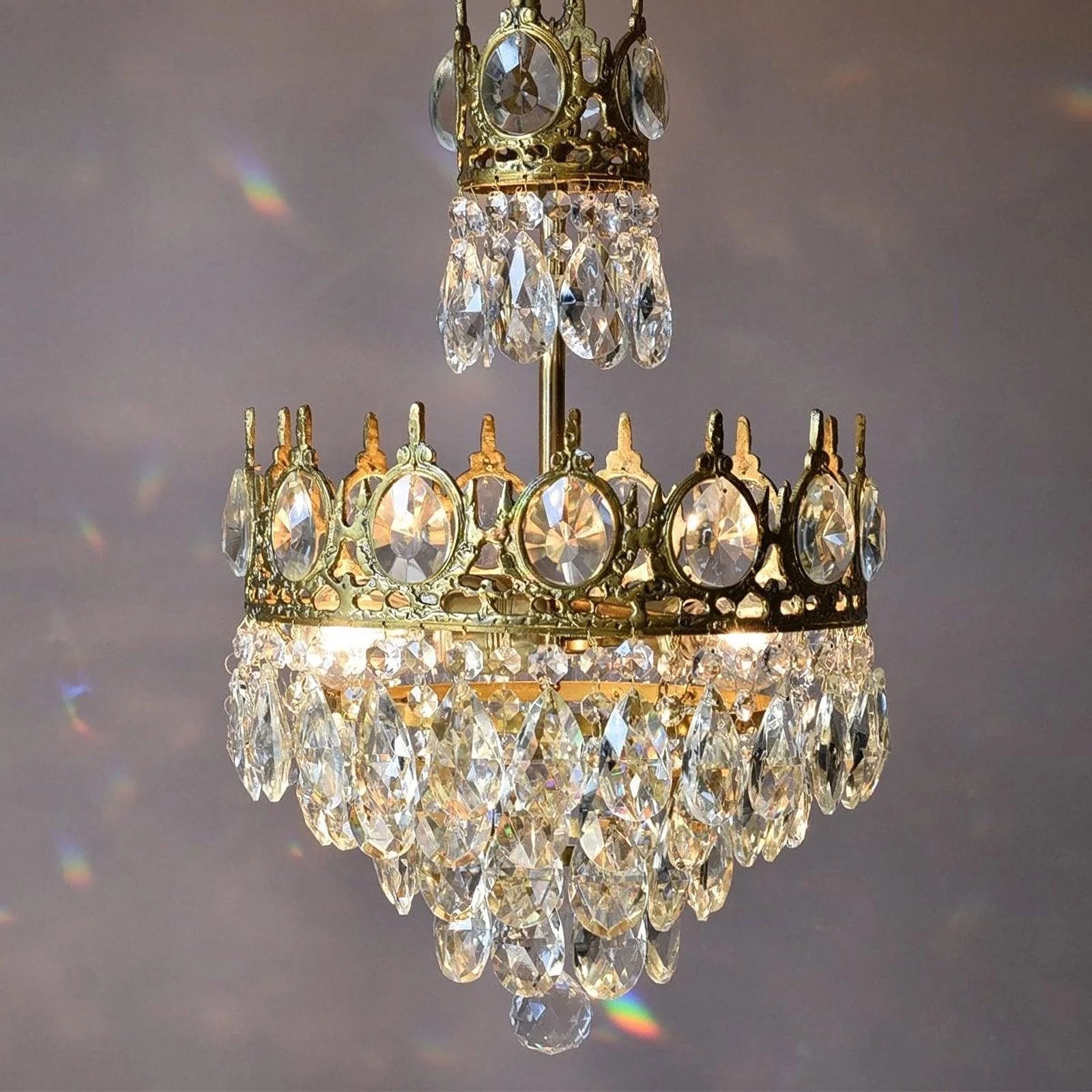 Vintage Crystal Chandelier - Image 12