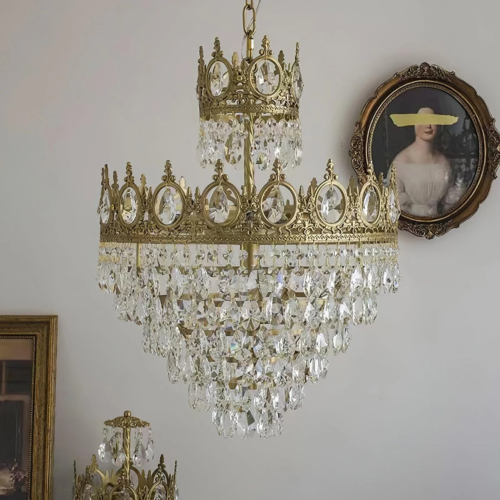 Vintage Crystal Chandelier - Image 13