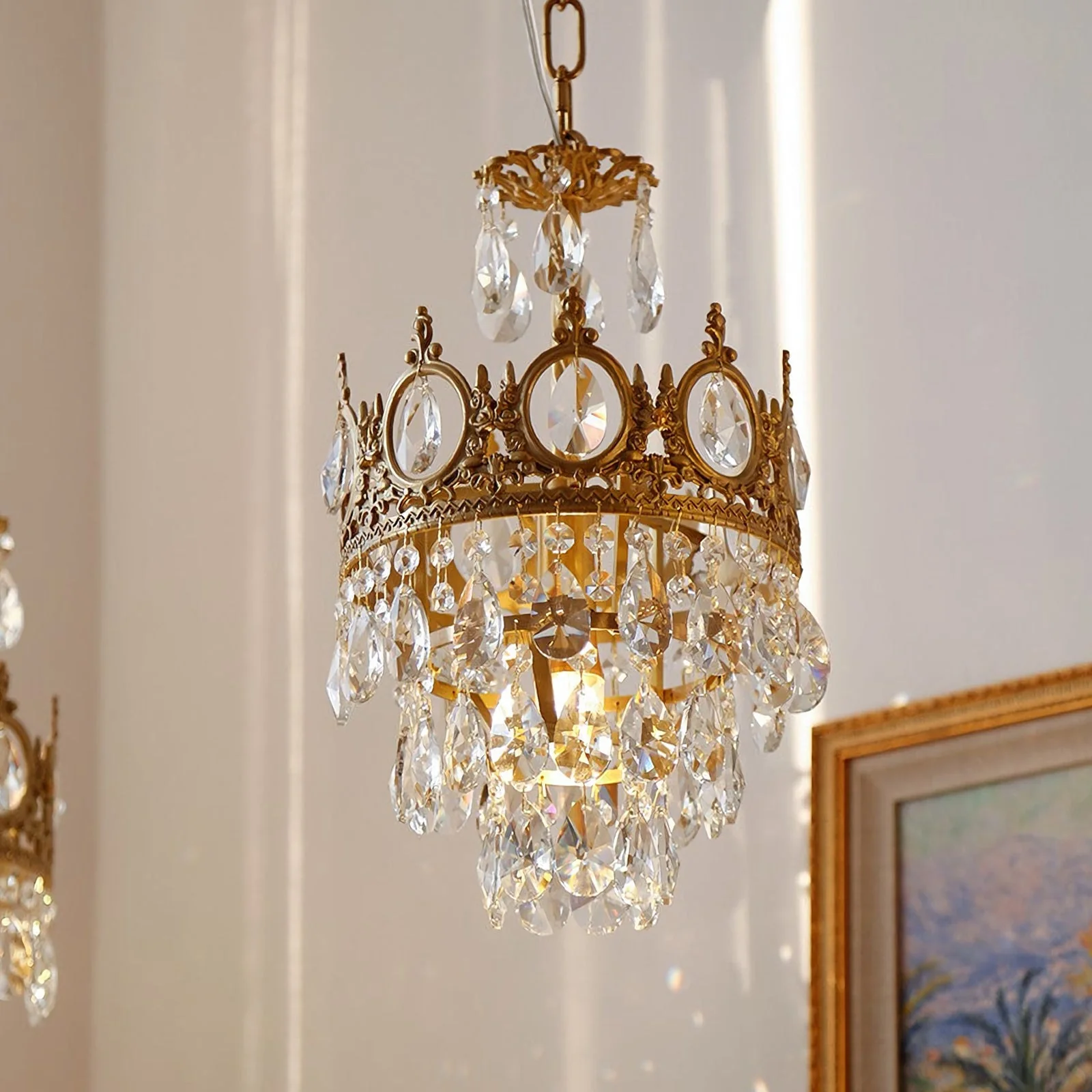 Vintage Crystal Chandelier - Image 17