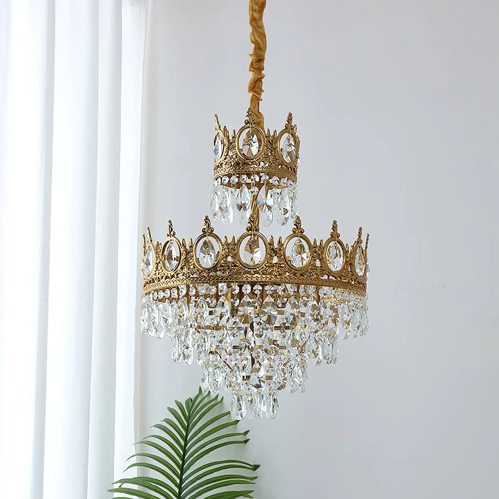 Vintage Crystal Chandelier - Image 18