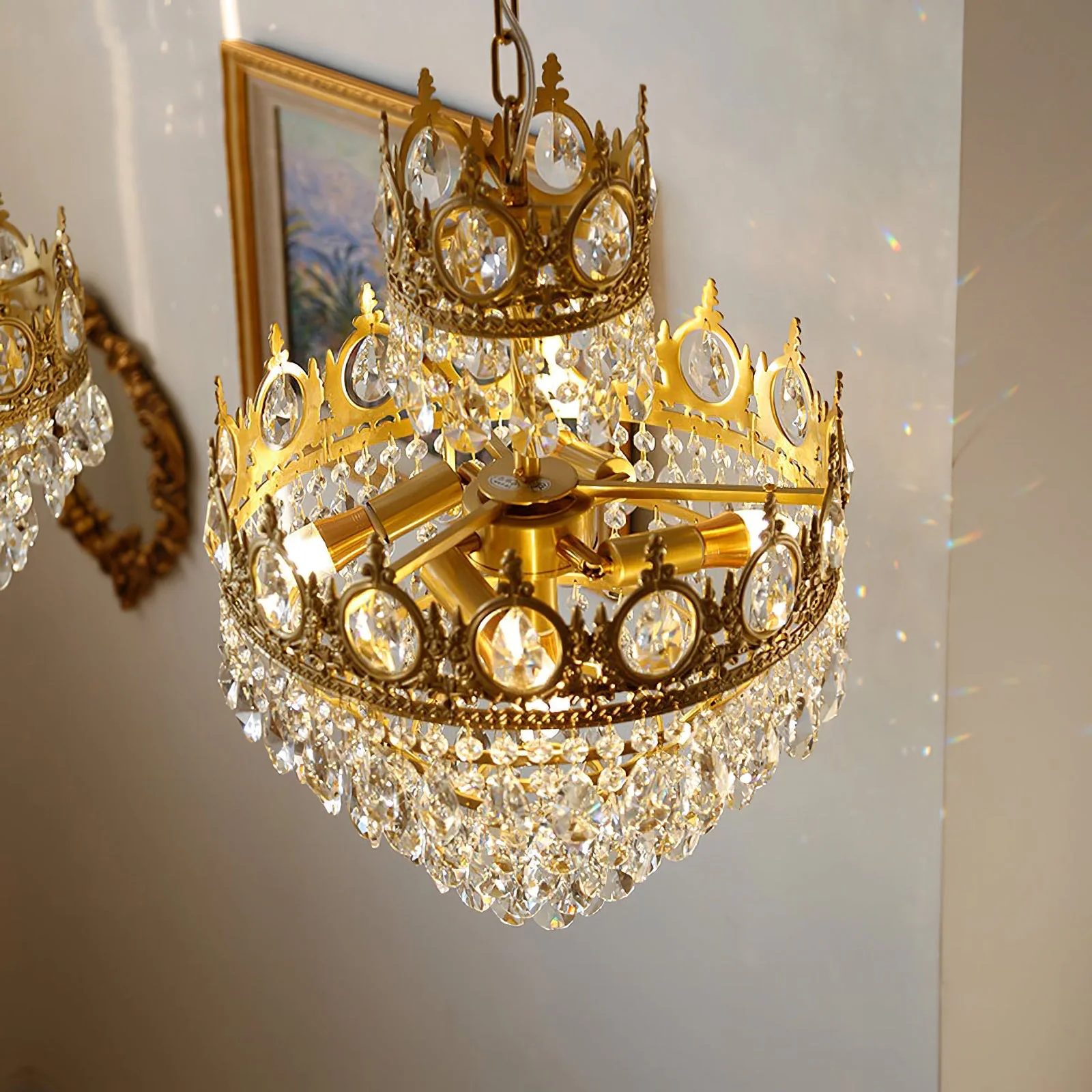 Vintage Crystal Chandelier - Image 19
