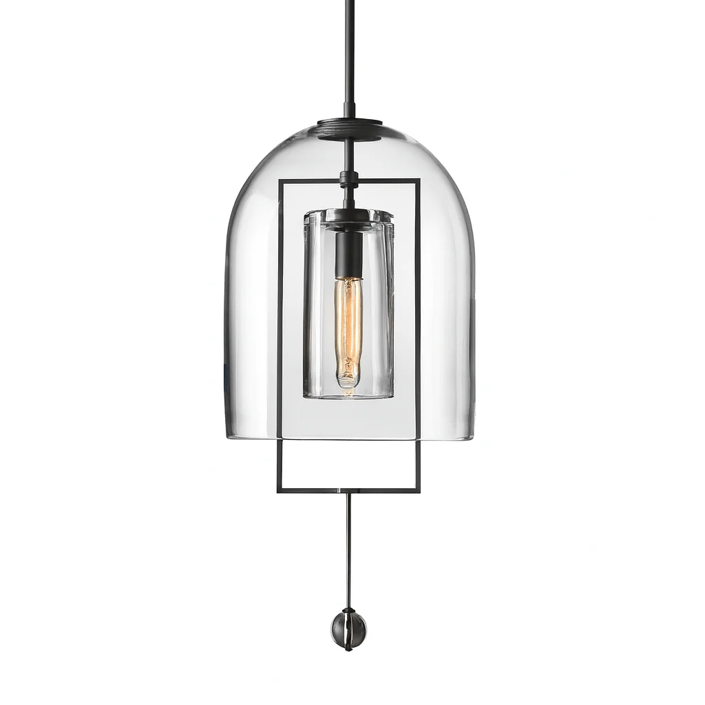 Vintage Glass Lantern Pendant Lights - Image 2