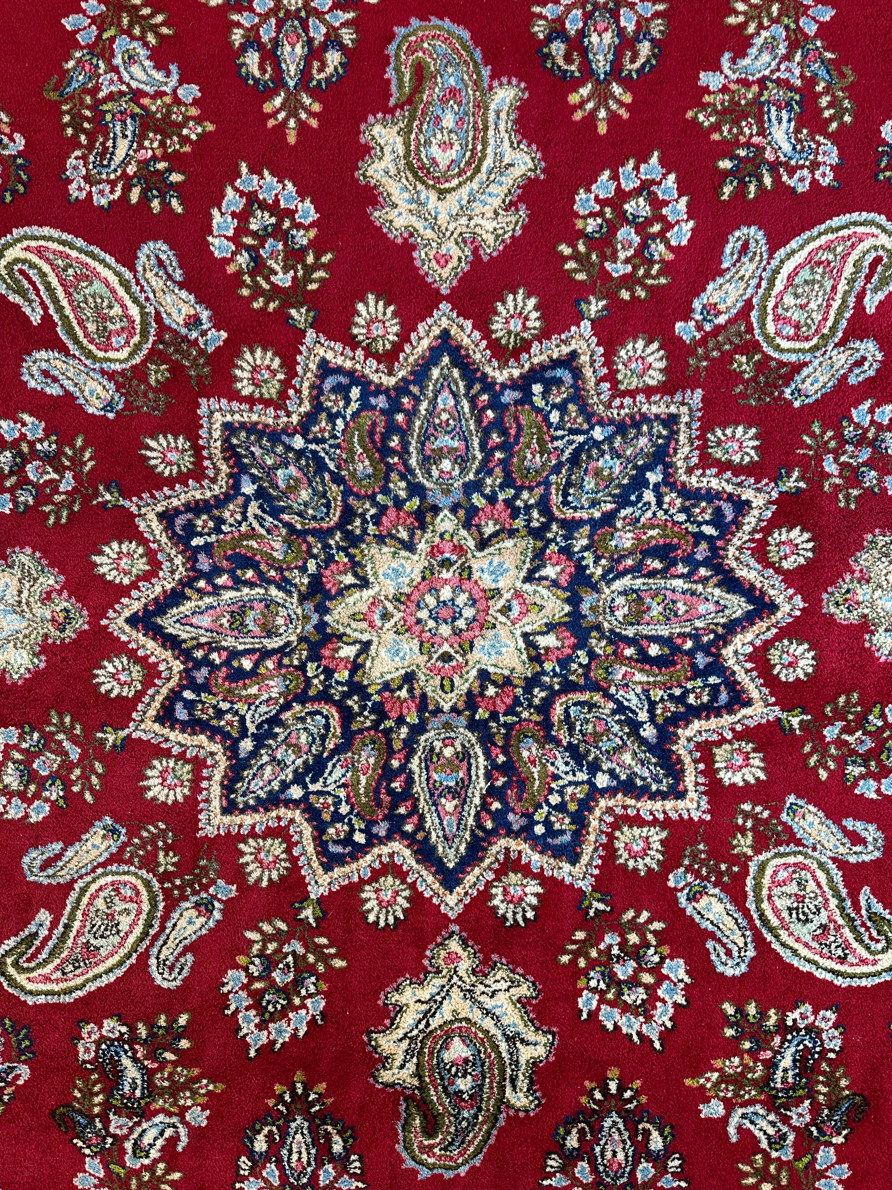 Vintage Kirman Persian Rug | 9’9” x 14’ | Thick Full-Pile Wool | Circa 1960 | K2029 - Image 6