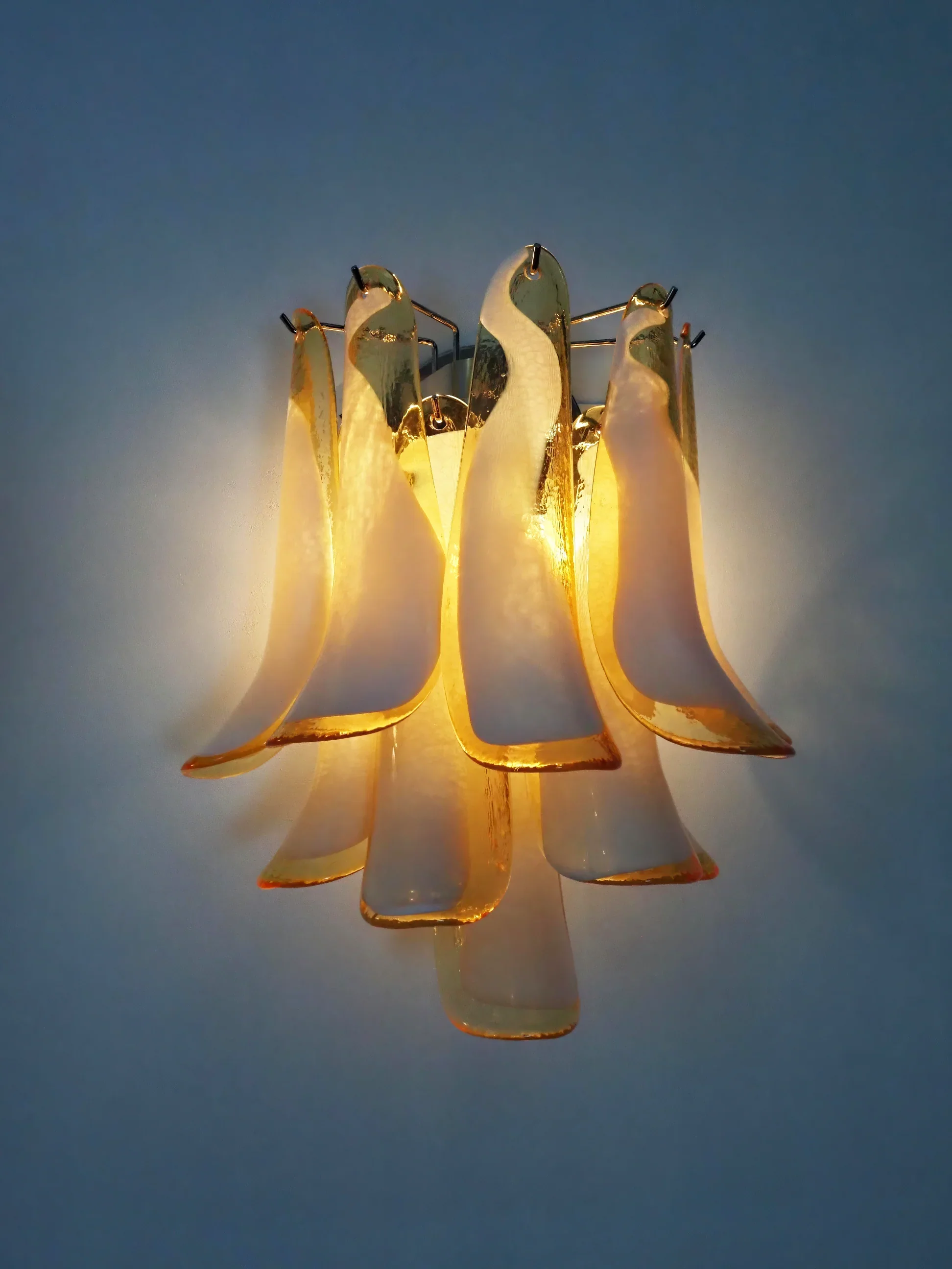 Vintage Murano Caramel Wall Lights - Image 11