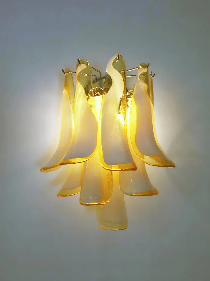 Vintage Murano Caramel Wall Lights - Image 12