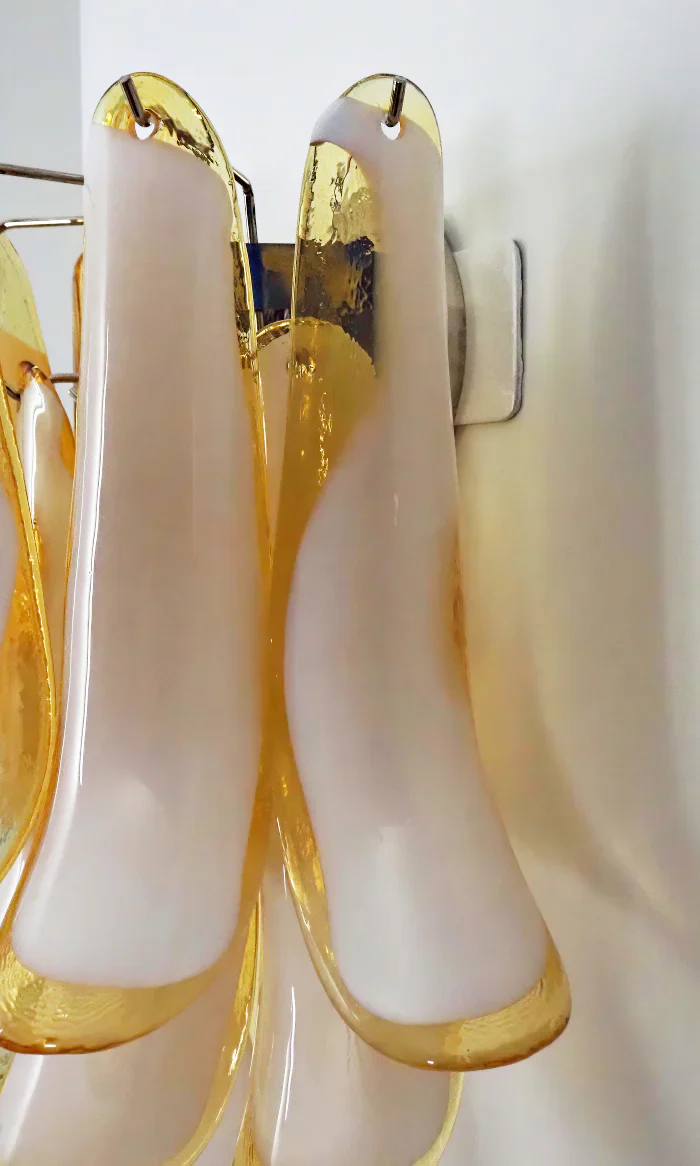 Vintage Murano Caramel Wall Lights - Image 15