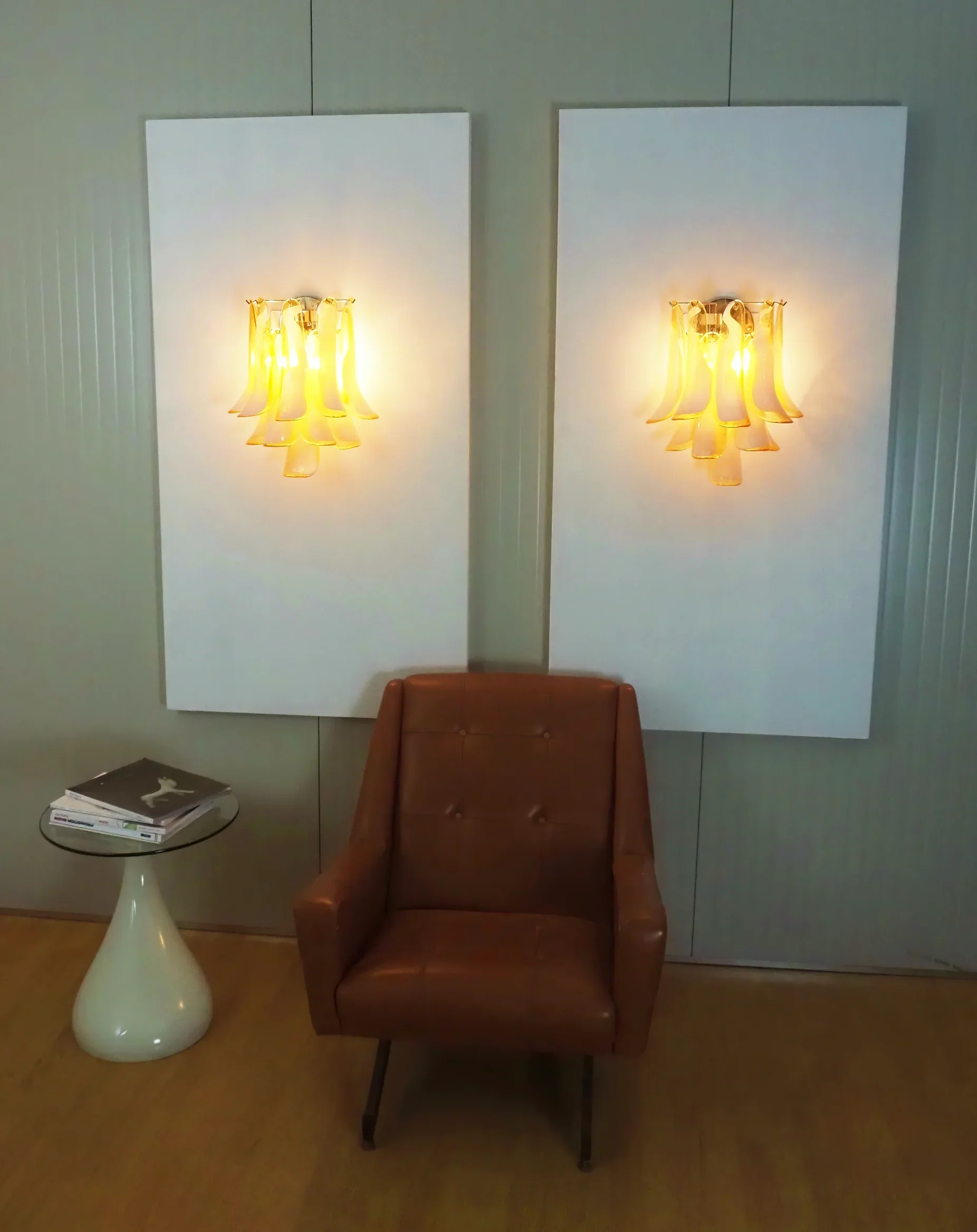 Vintage Murano Caramel Wall Lights - Image 6