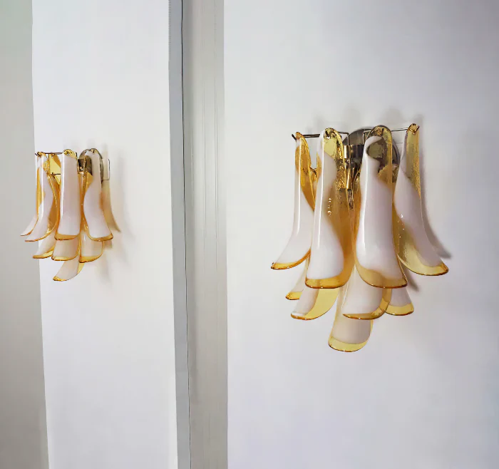Vintage Murano Caramel Wall Lights - Image 8