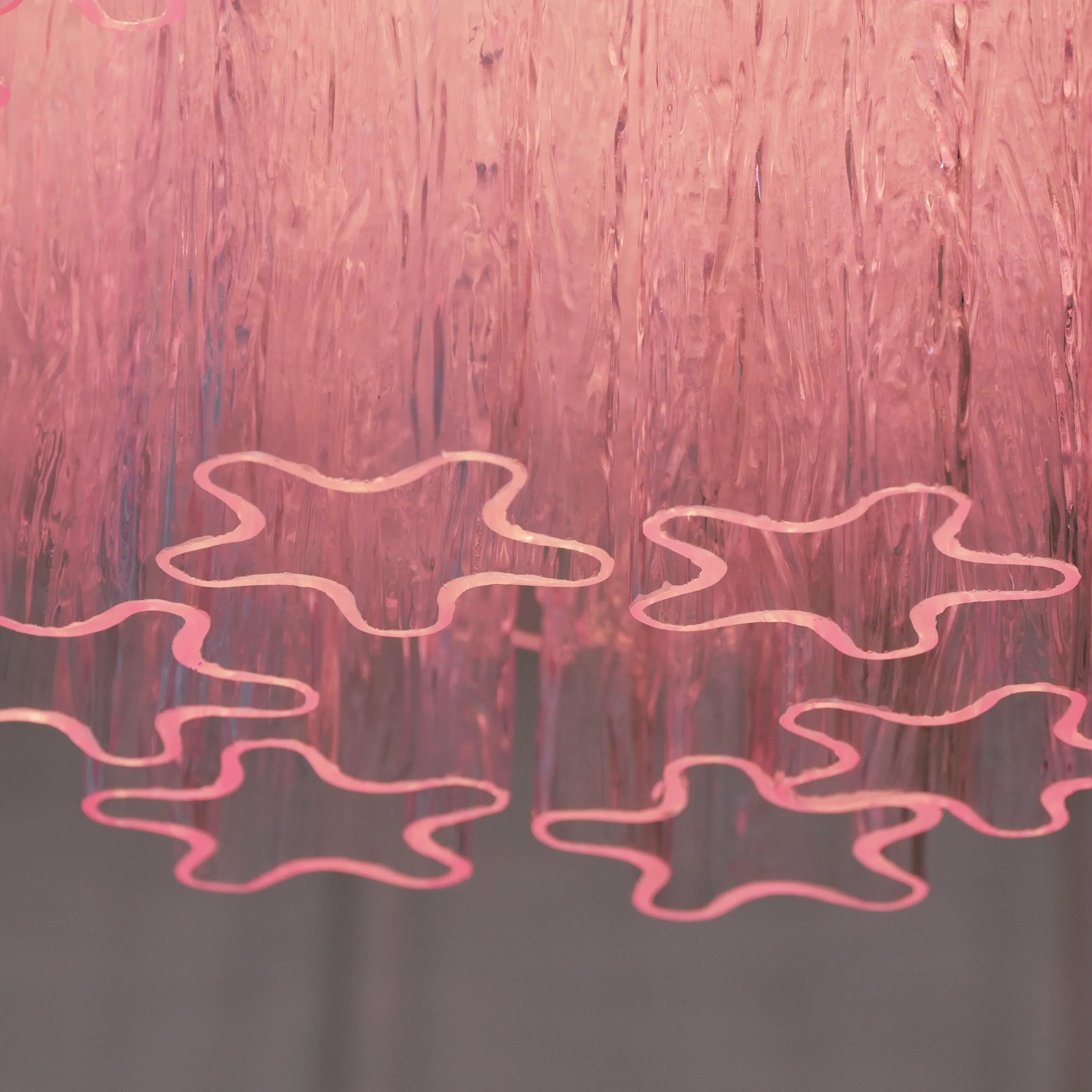 Vintage Murano Pink Glass Ceiling Light - Image 15
