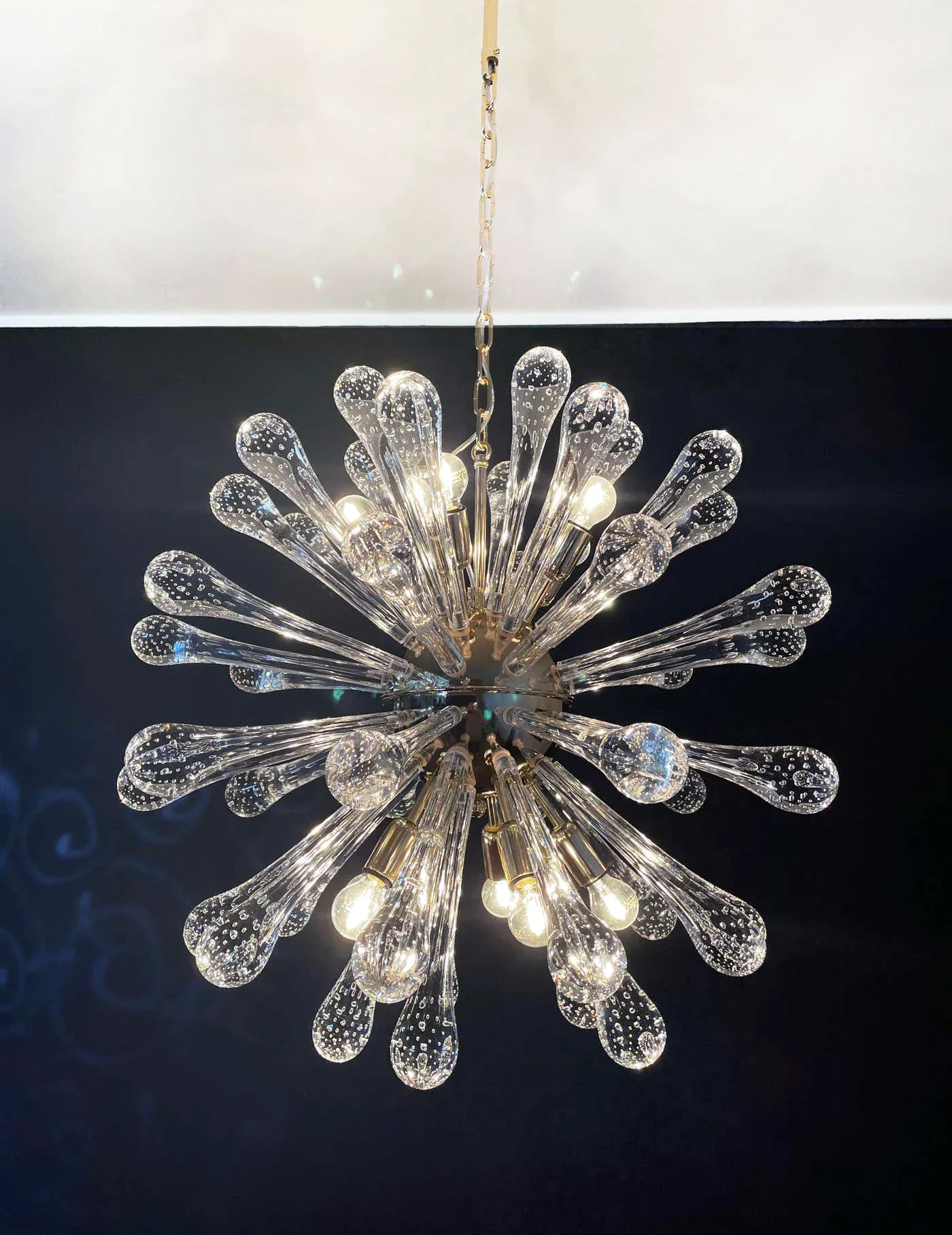 Vintage Murano Sputnik Glass Chandelier - Image 11