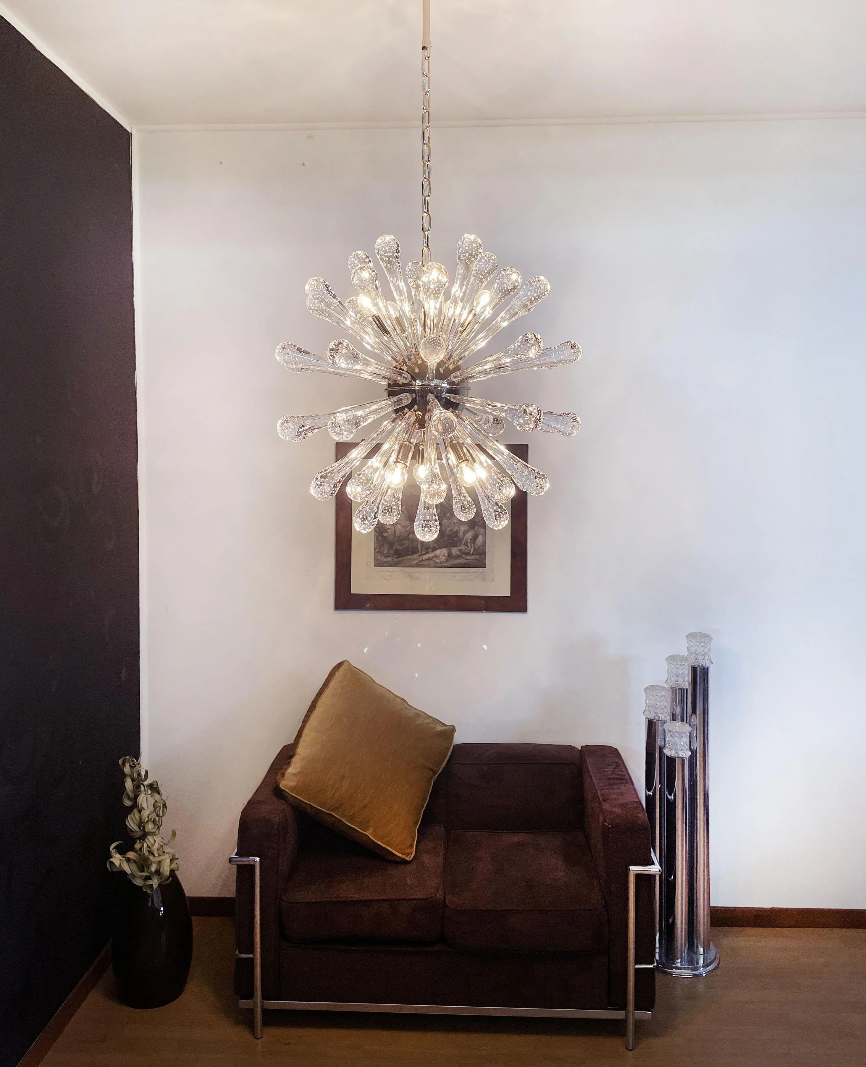 Vintage Murano Sputnik Glass Chandelier - Image 3