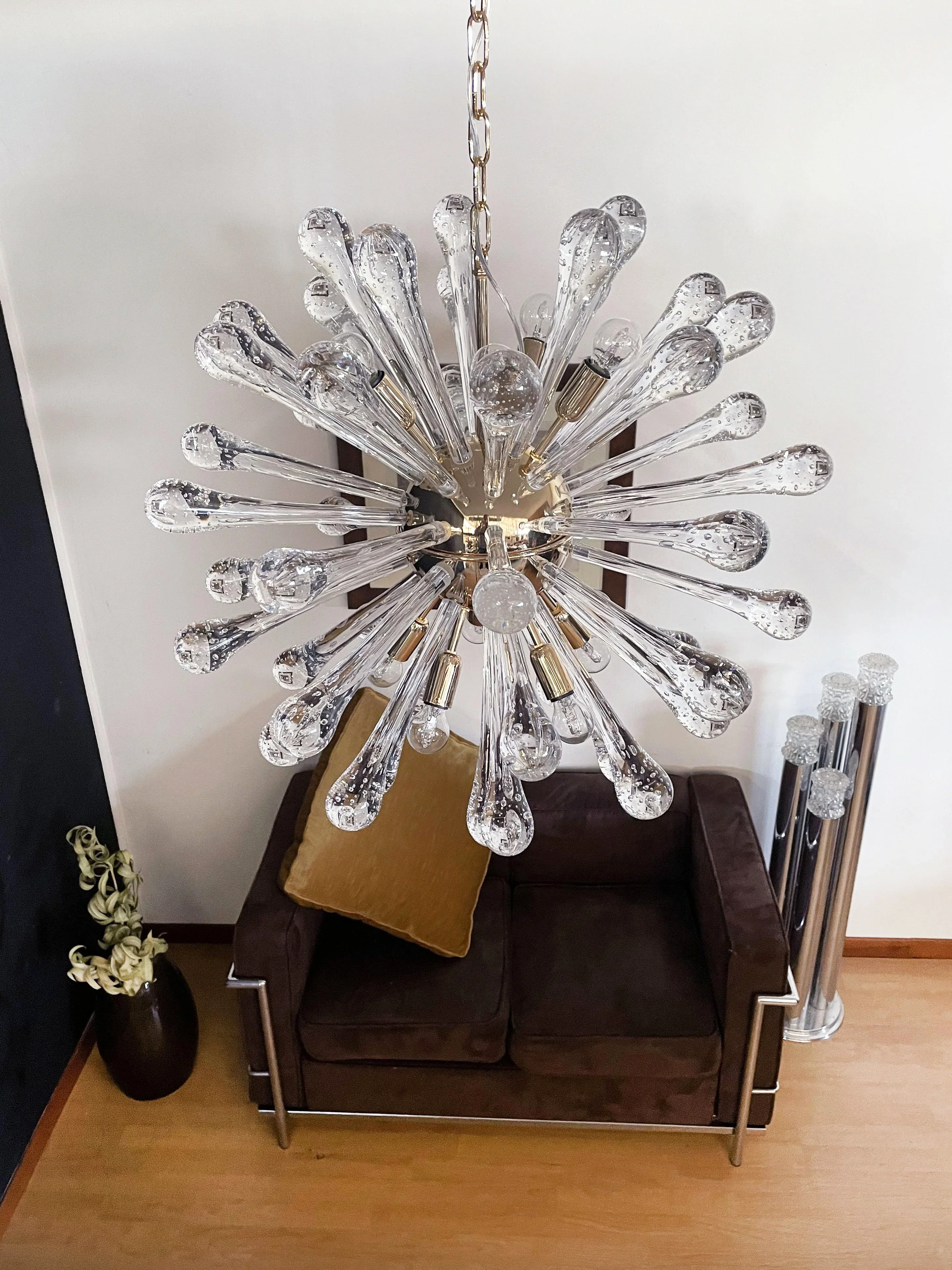 Vintage Murano Sputnik Glass Chandelier - Image 5