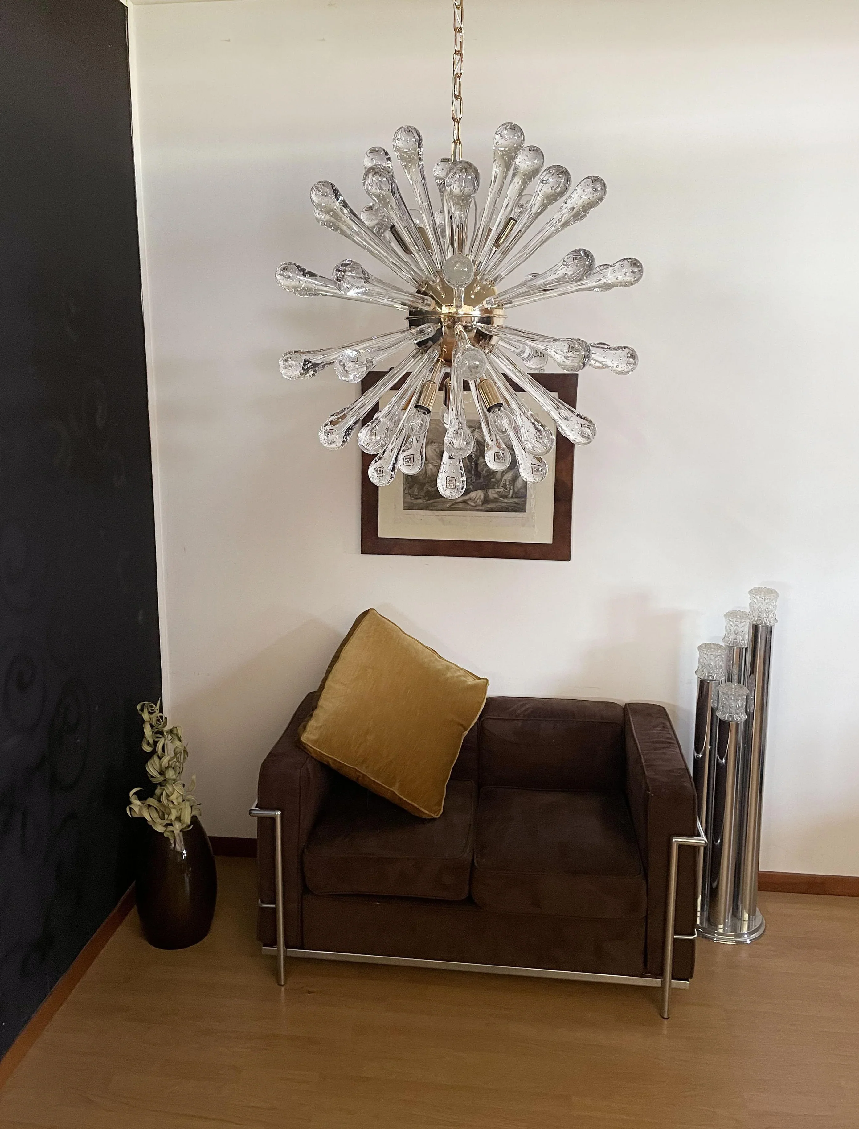 Vintage Murano Sputnik Glass Chandelier - Image 6