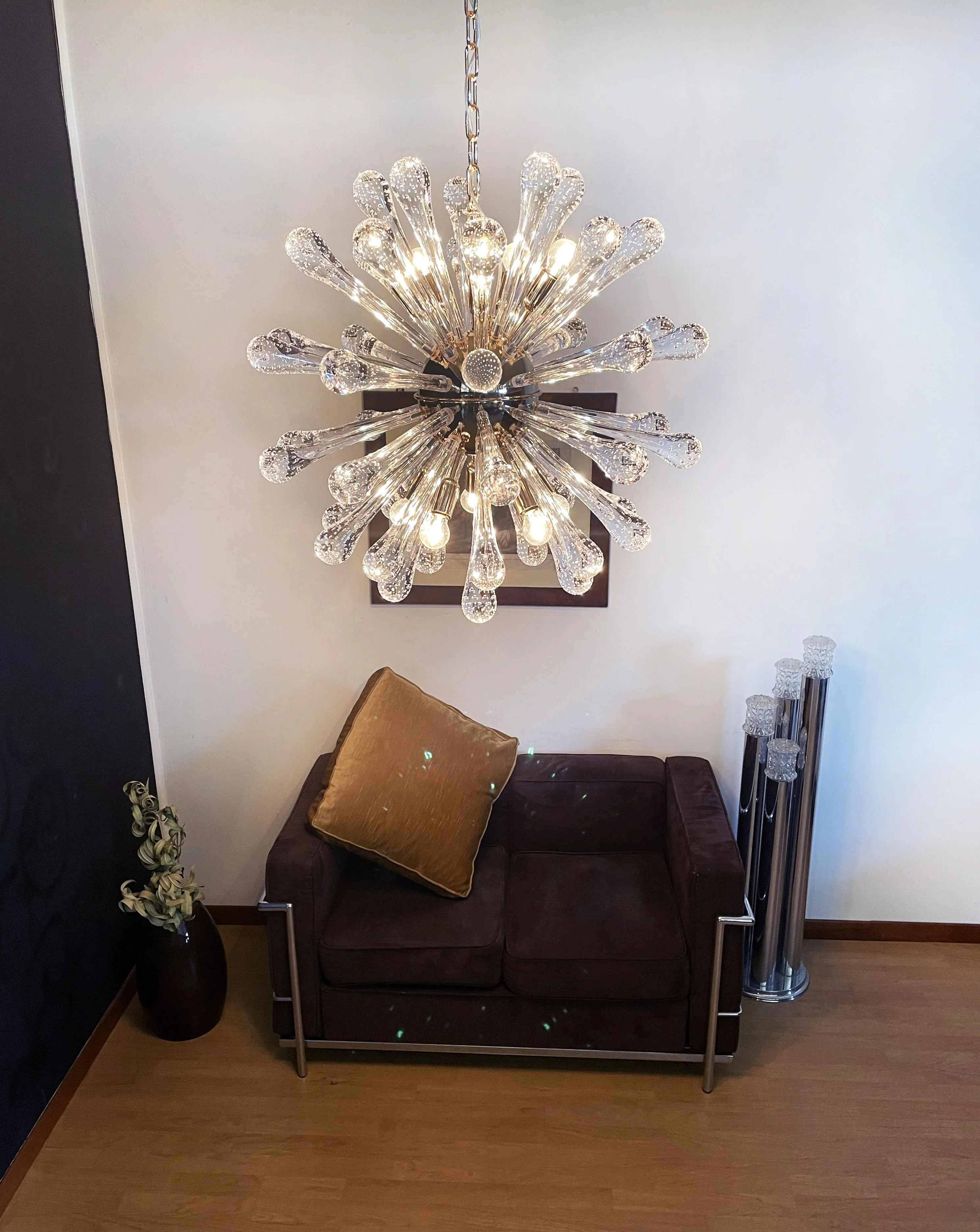 Vintage Murano Sputnik Glass Chandelier - Image 7