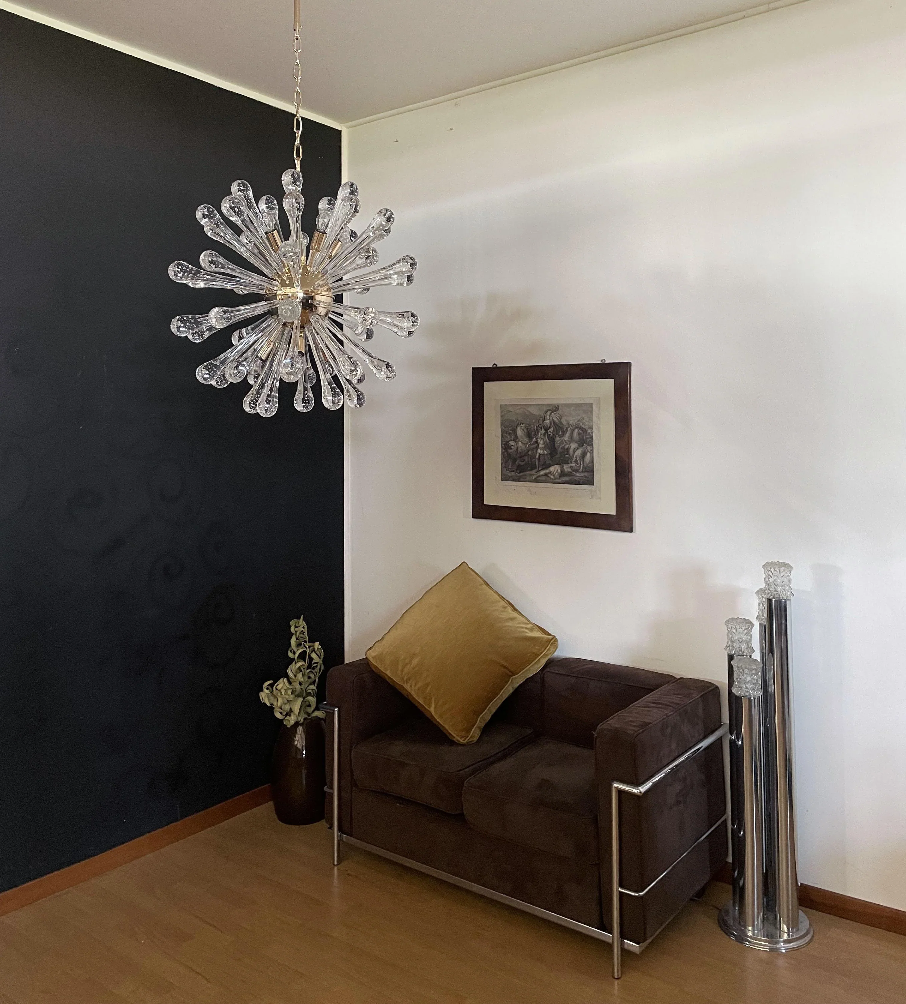 Vintage Murano Sputnik Glass Chandelier - Image 9