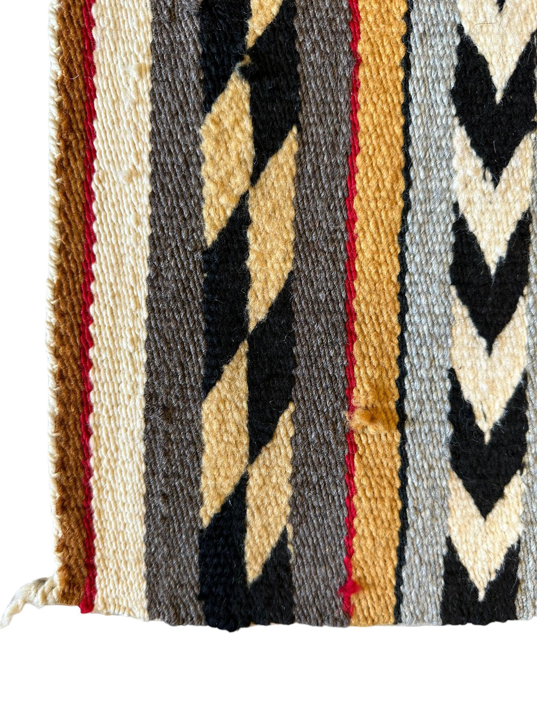 Vintage Native American Navajo Rug 29” x 32” - Image 3