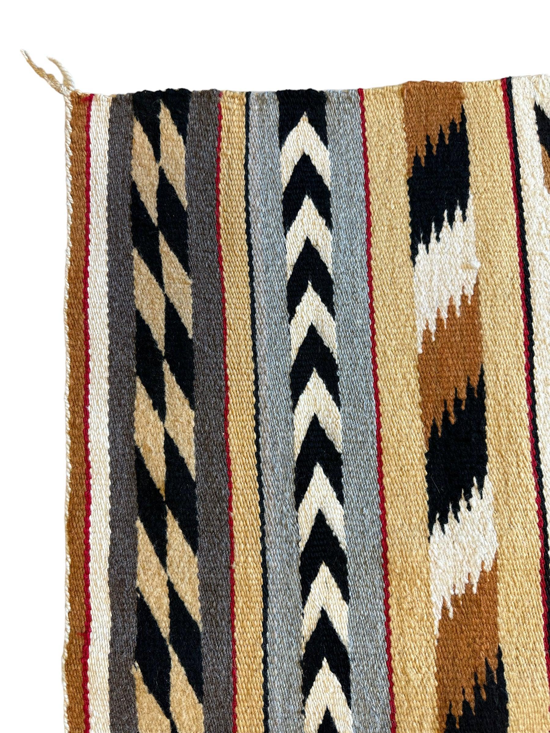 Vintage Native American Navajo Rug 29” x 32” - Image 4
