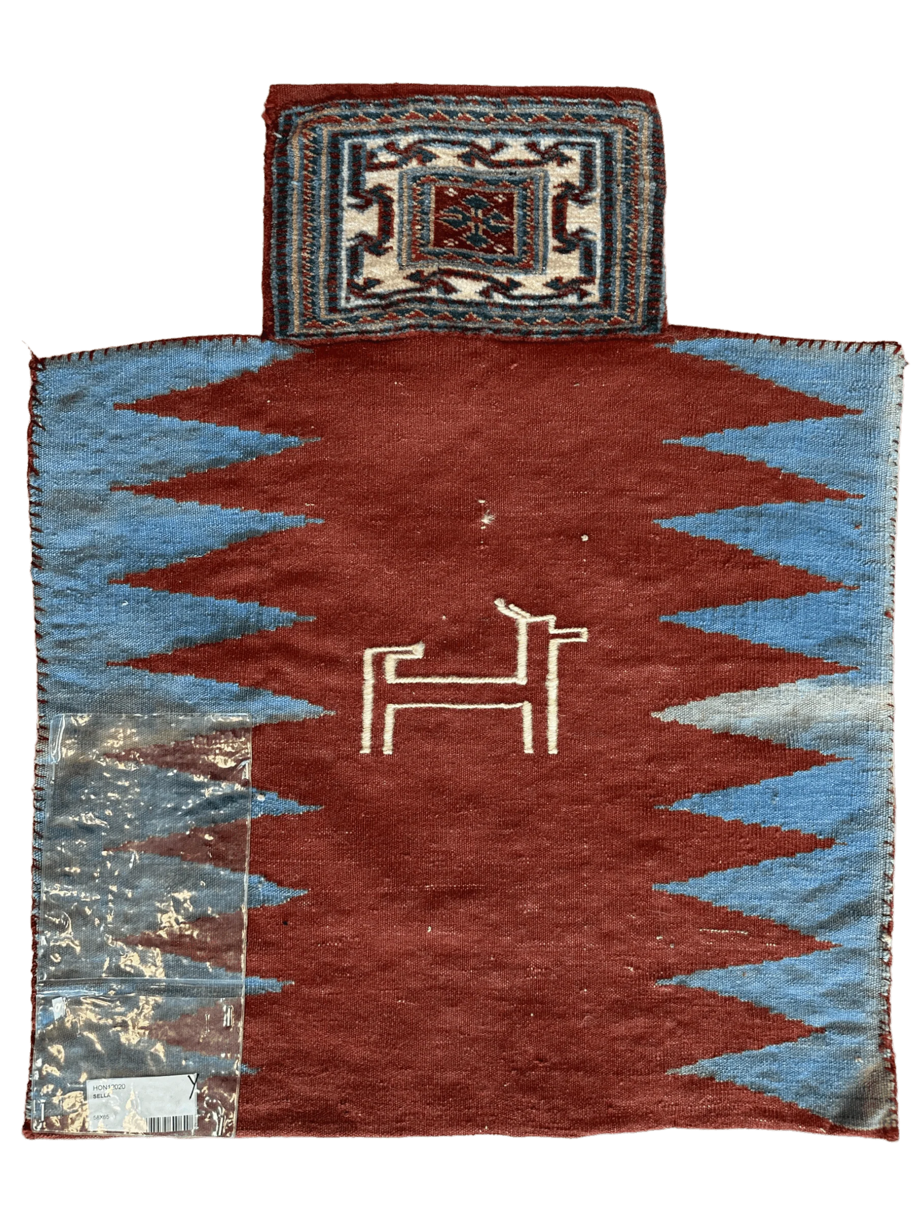 Vintage Nomadic Baluch Salt Bag Rug - Image 4