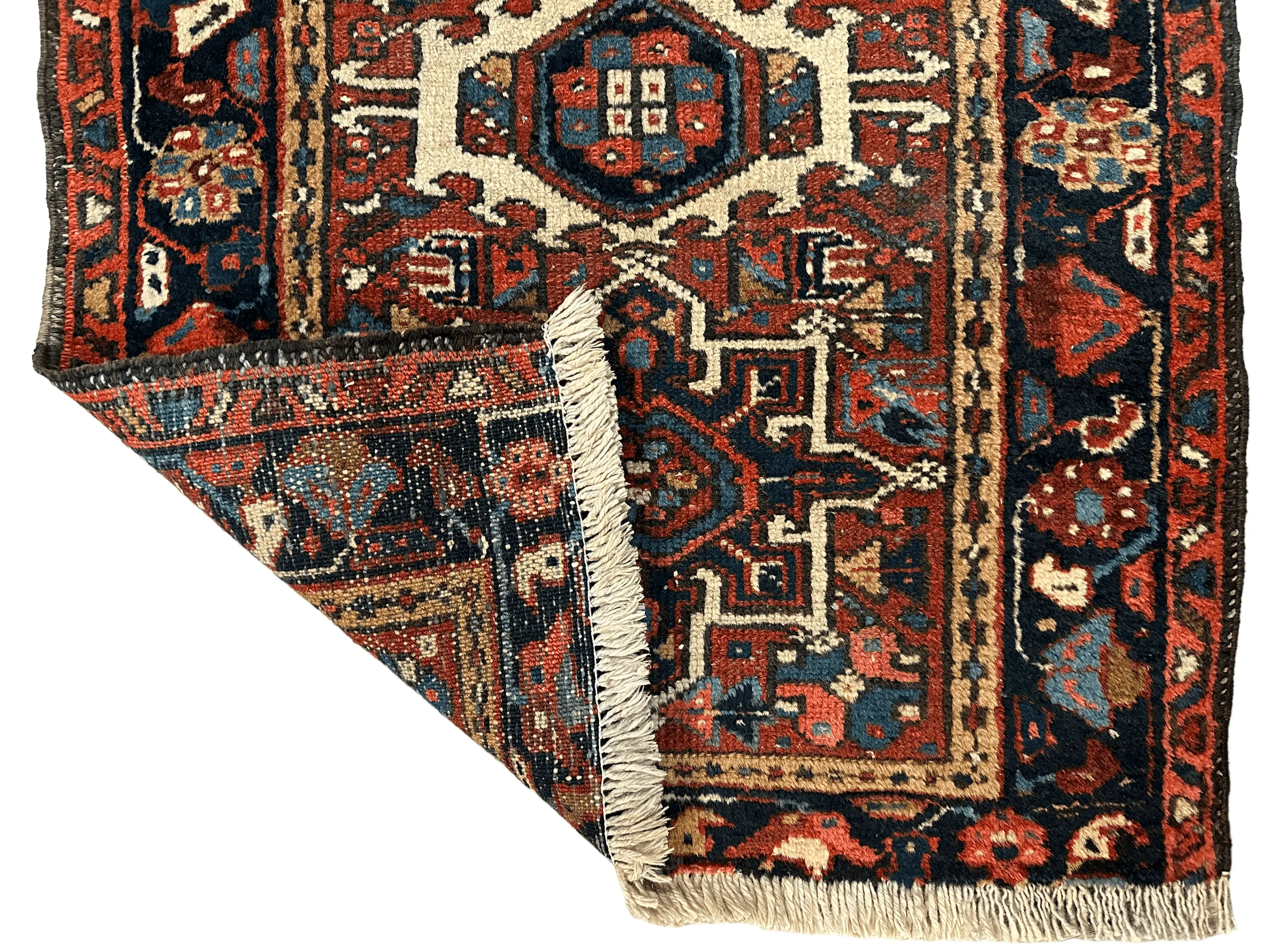 Vintage Persian Karaja Heriz Runner 24”x33” - Image 2