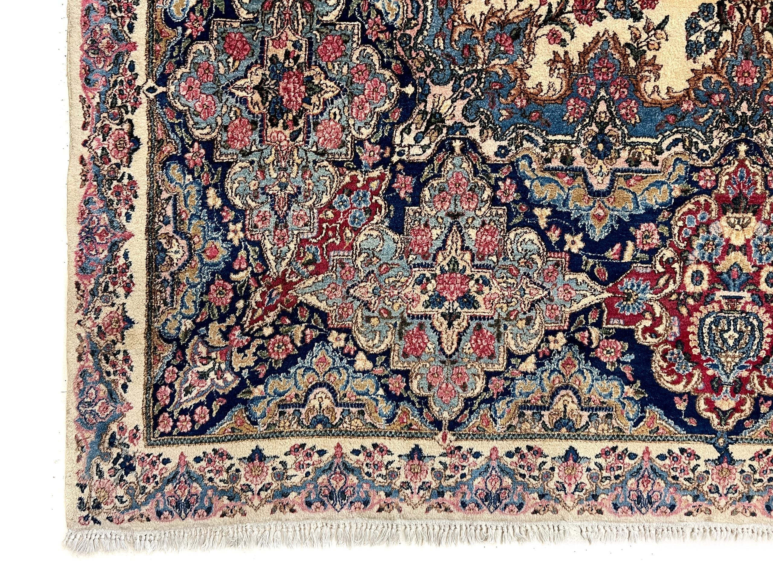 Vintage Kerman (12'09"x21'05") ivory/pastel - Image 3