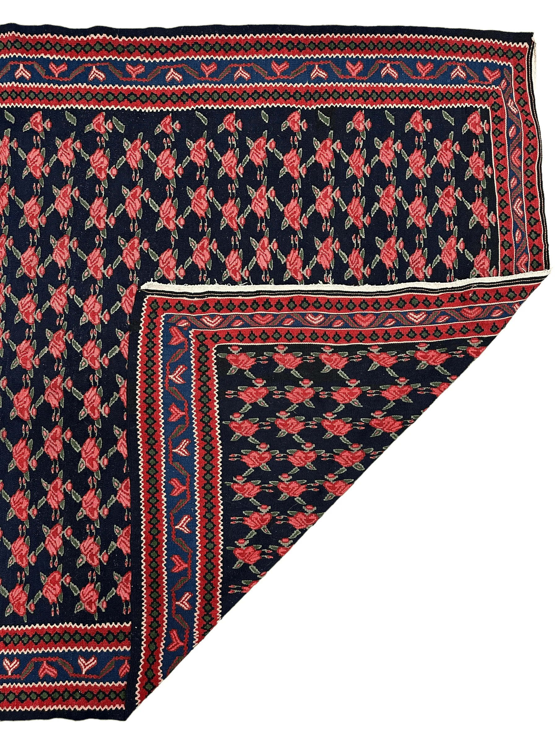 Vintage Persian Senneh Kilim 4’4” x 7’ - Image 6
