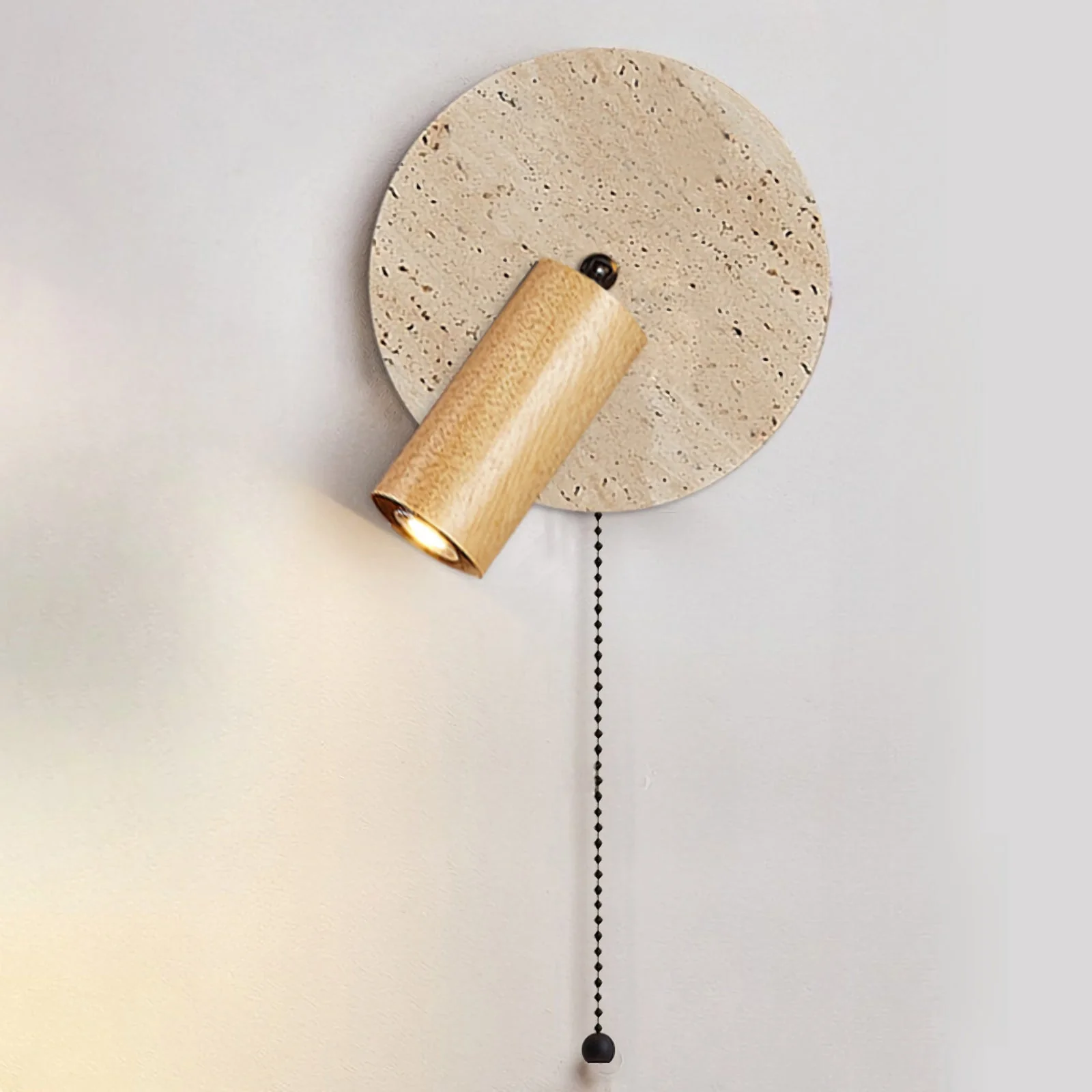 Vintage Travertine Wall Lamp - Image 9