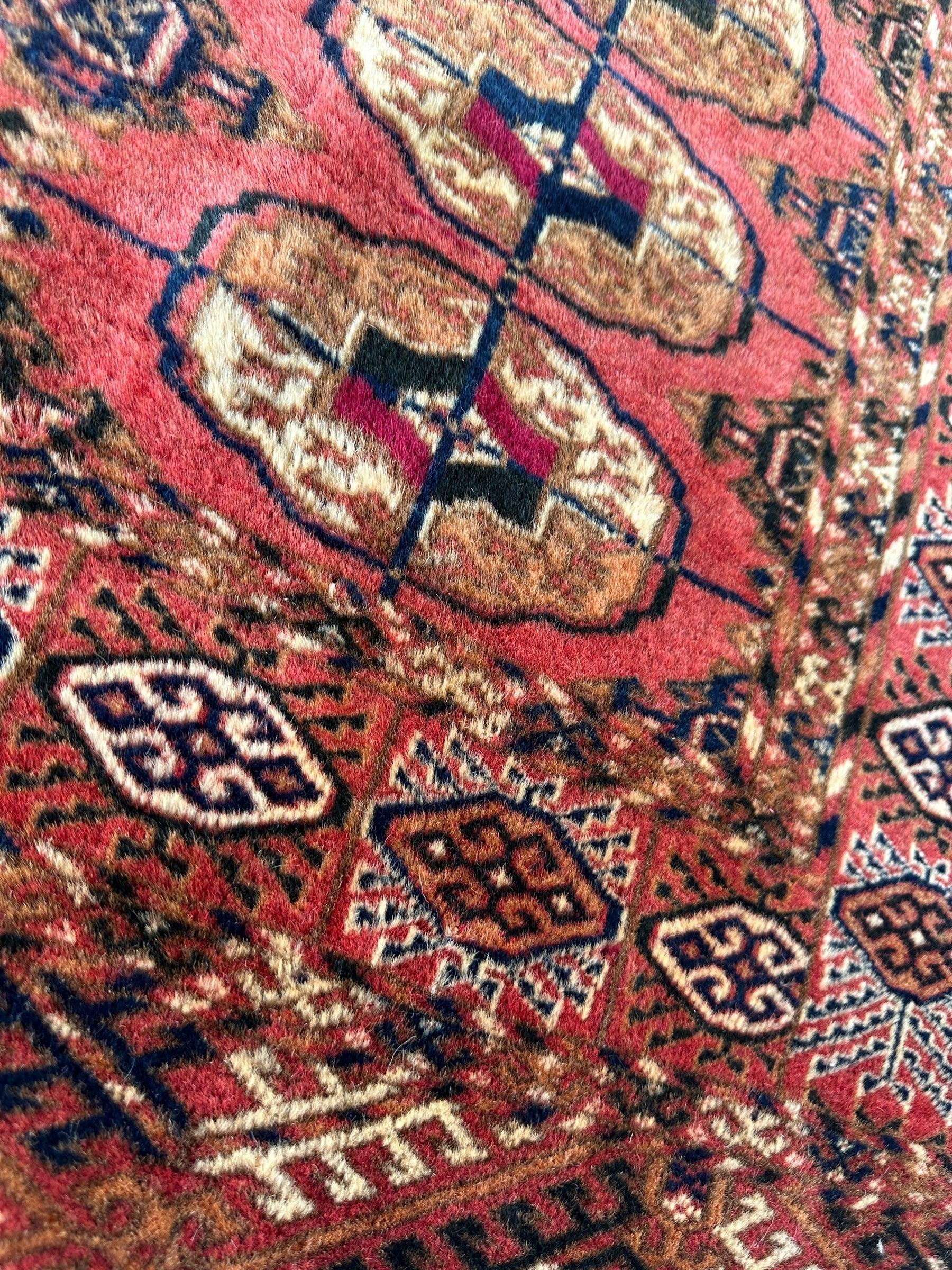 Vintage Tribal Turkoman Tekke Rug 3’4” x 4’ - Image 7