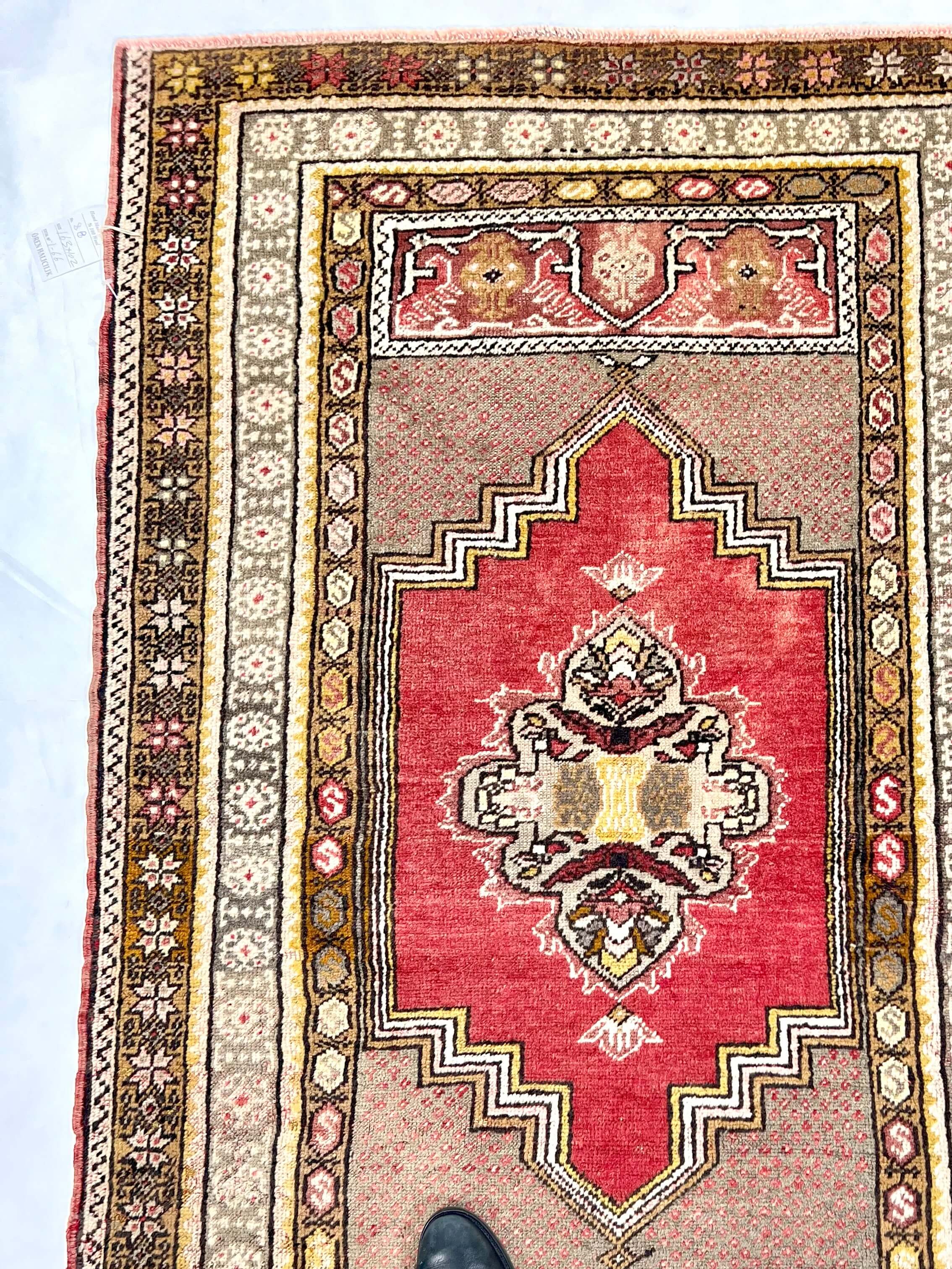 Vintage Turkish (3'04"x5'04") lt.red/gold - Image 6