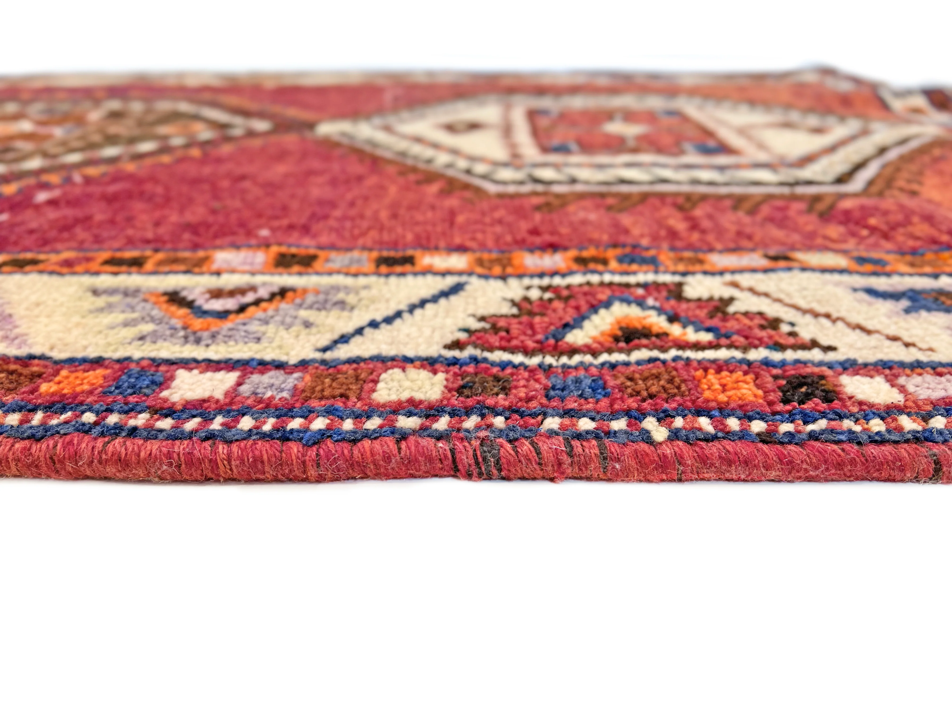 Vintage Turkish 4'06"x12'09" red/brn - Image 5