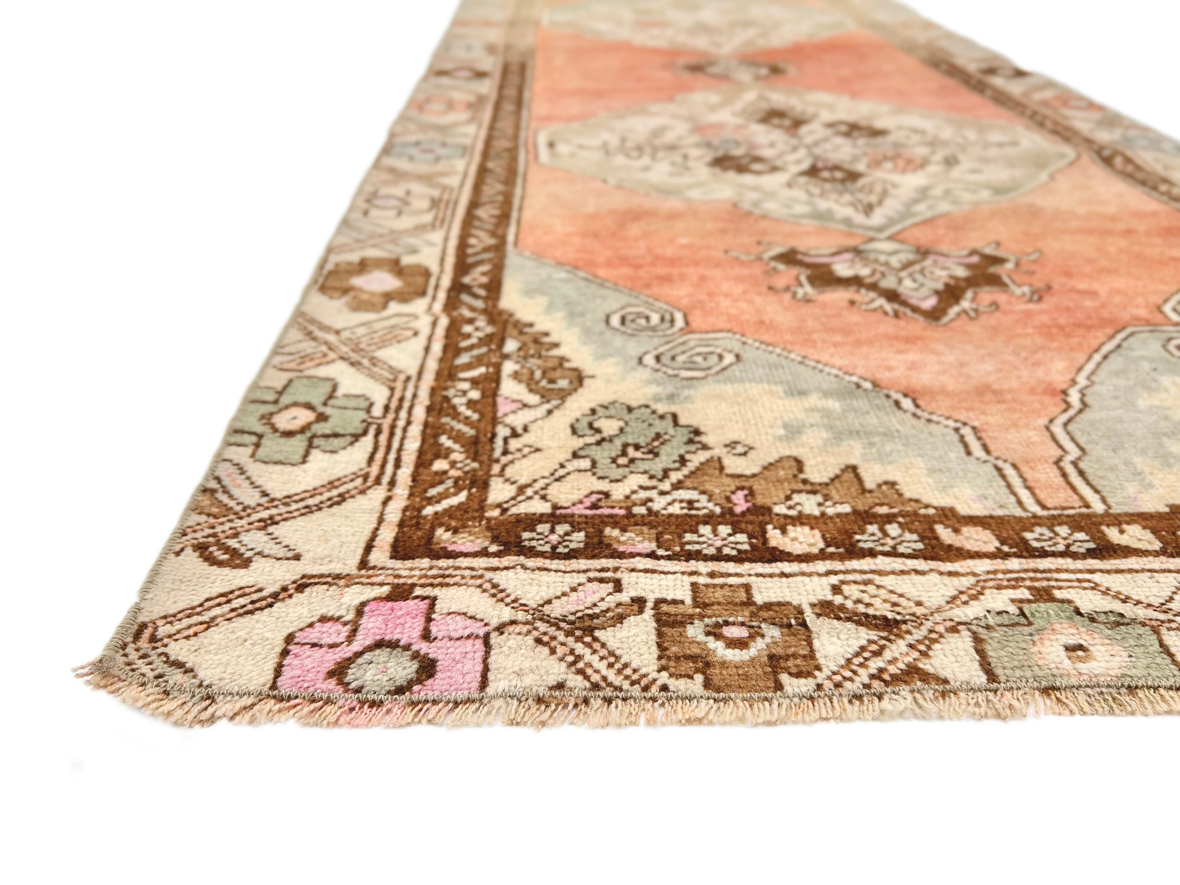 Vintage Turkish runner 2'10"x10'00" ros/mt - Image 5