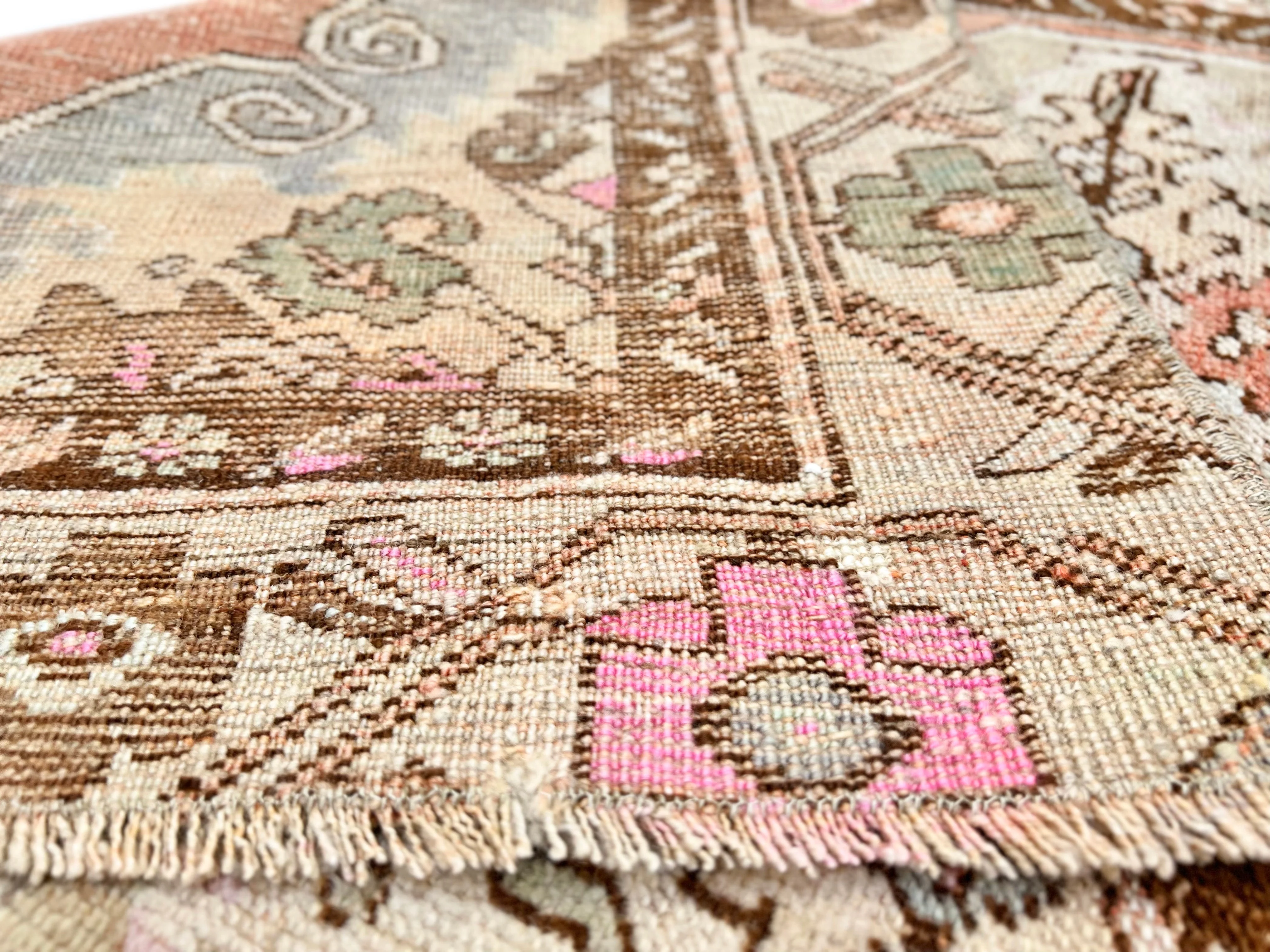 Vintage Turkish runner 2'10"x10'00" ros/mt - Image 9