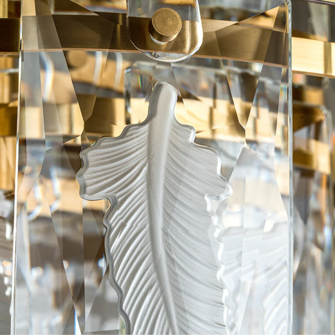 Vivi Grey Crystal Feather Chandelier - Image 10