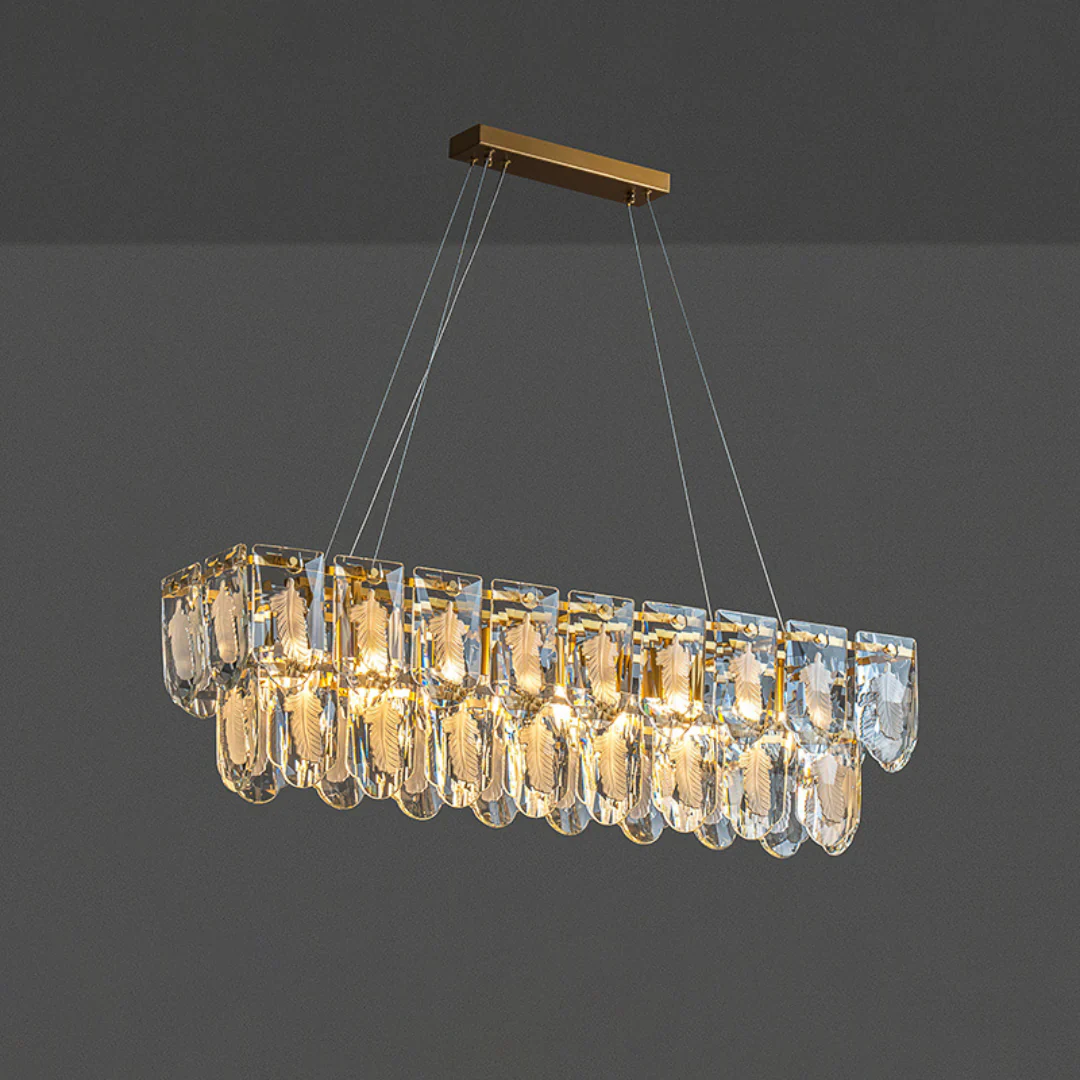 Vivi Grey Crystal Feather Chandelier - Image 17