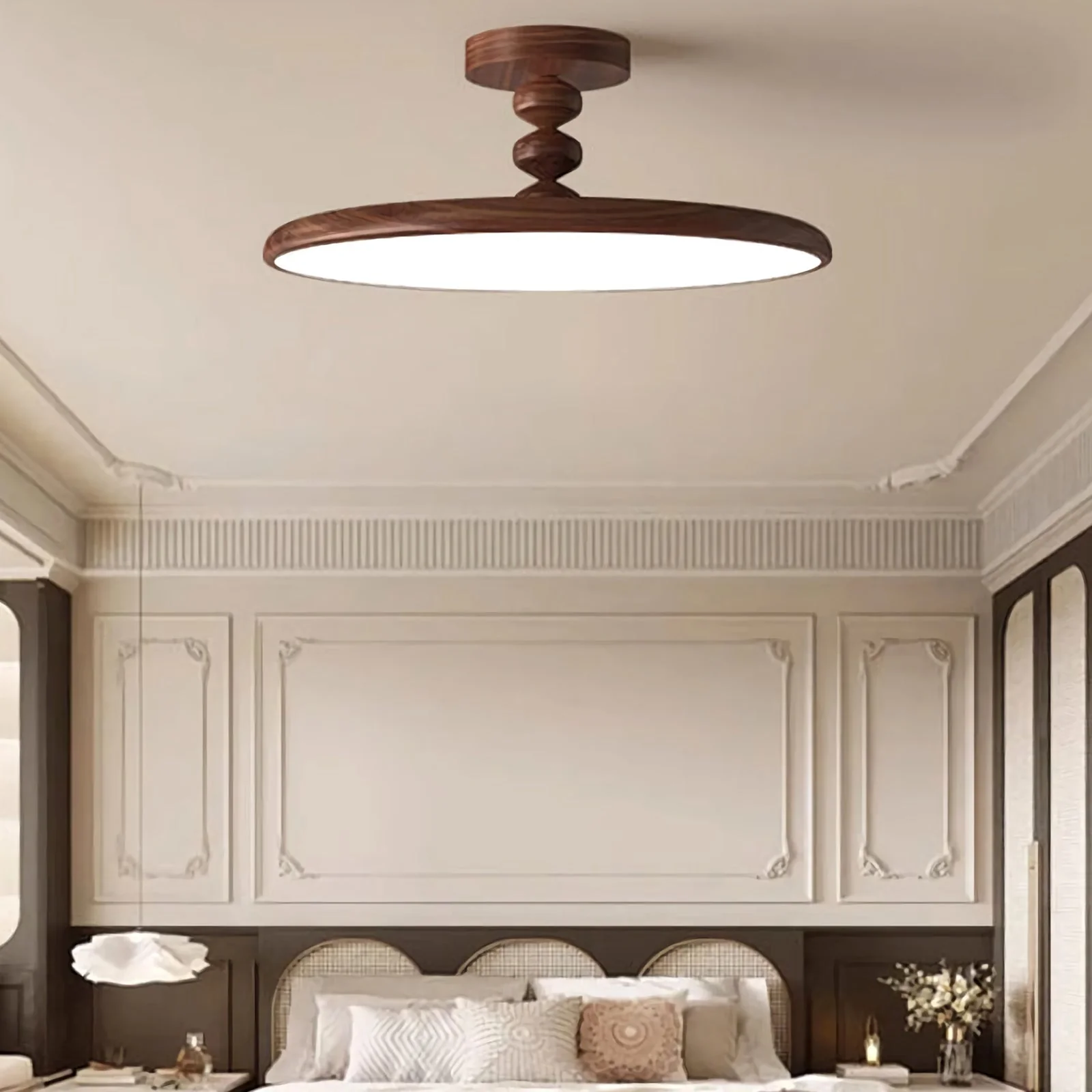Walnut Ceiling Light - Image 3