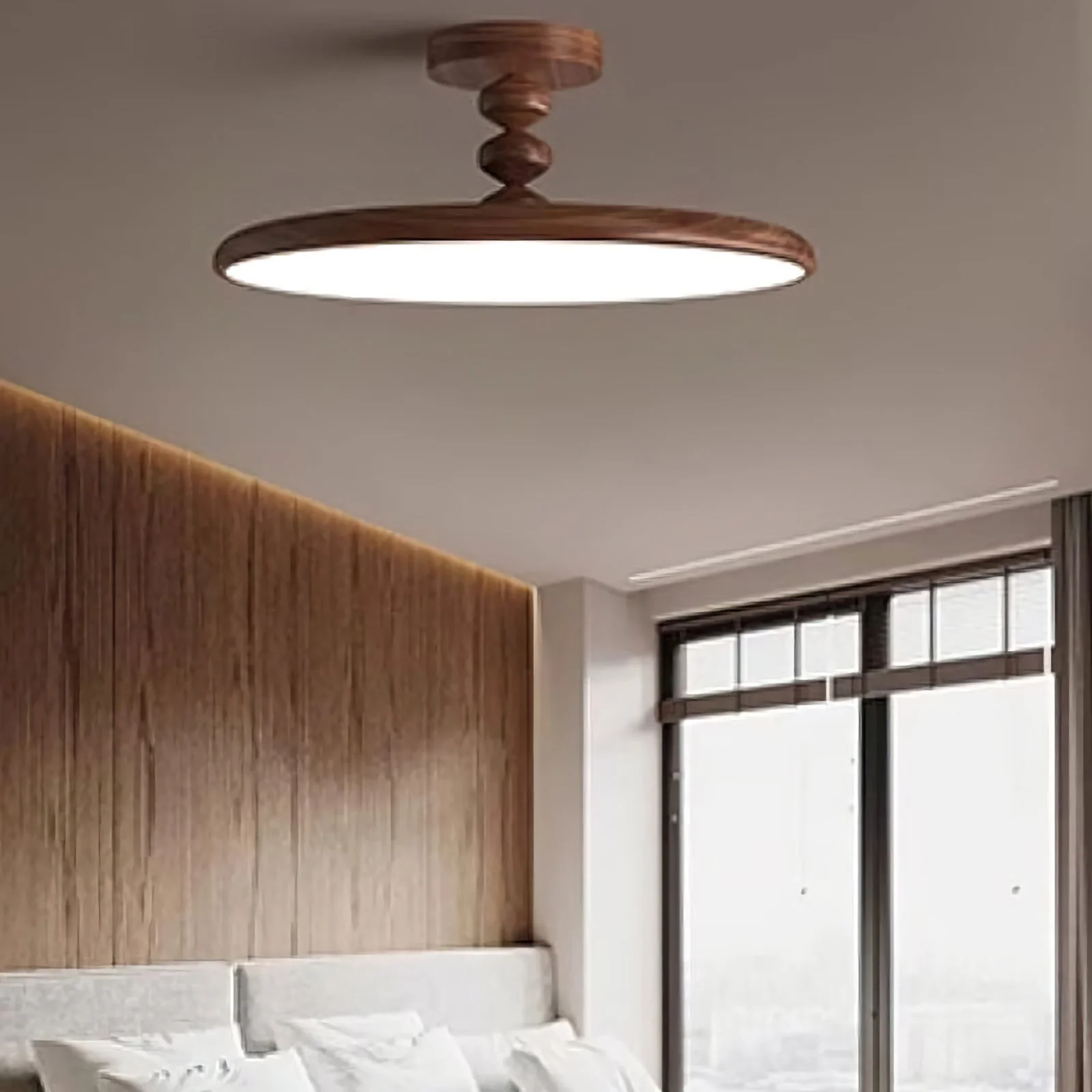 Walnut Ceiling Light - Image 8