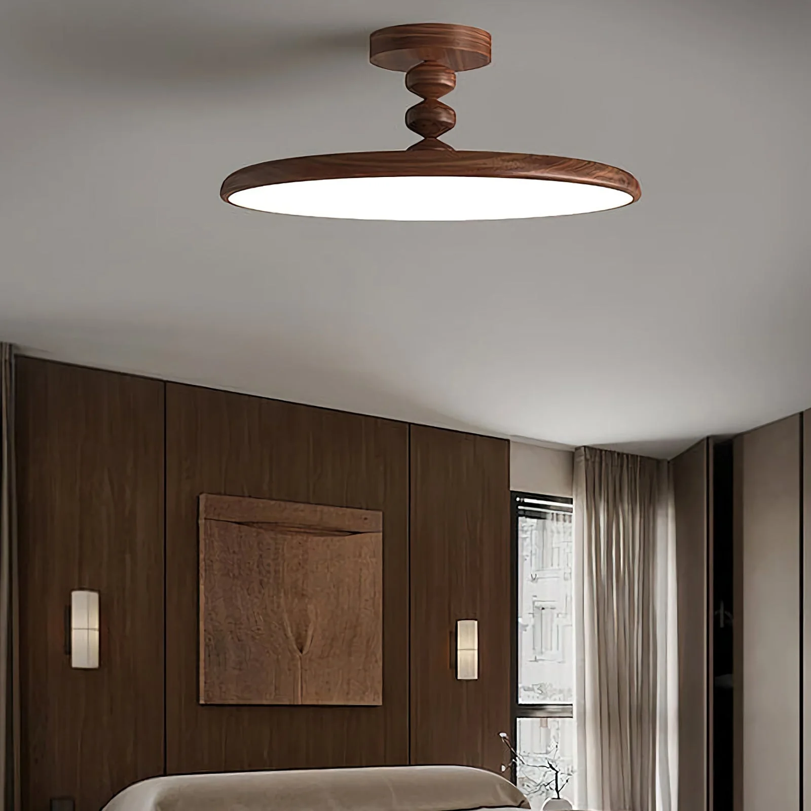 Walnut Ceiling Light - Image 9