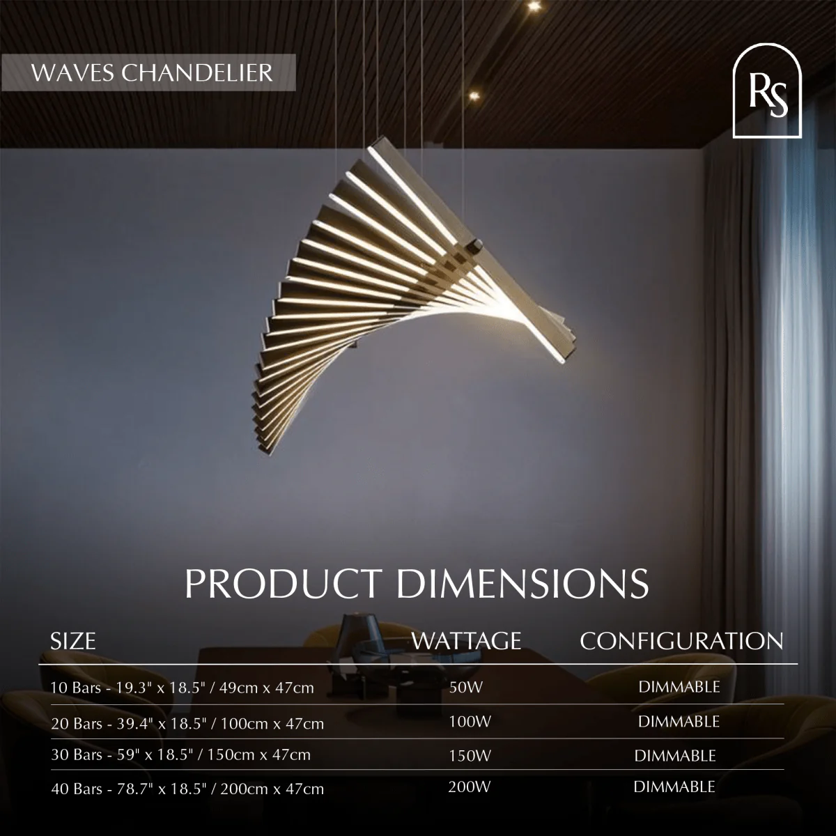 Waves Chandelier - Image 10