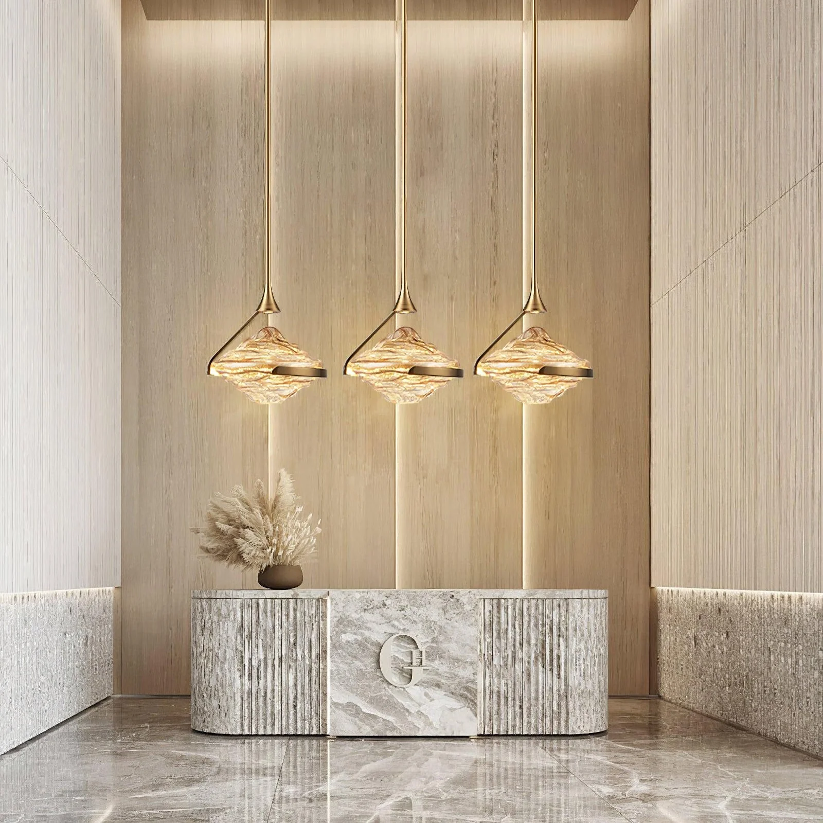 Wavy Glass Modern Pendant Light - Image 6