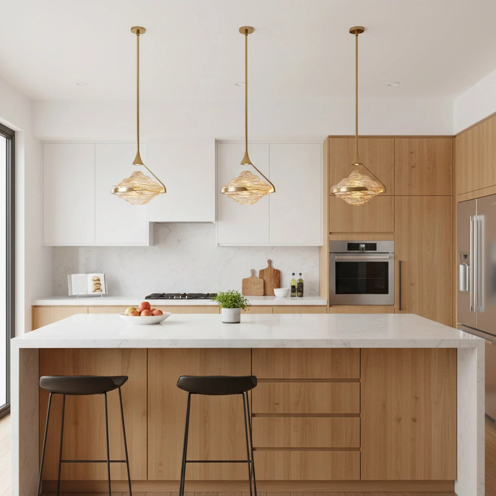 Wavy Glass Modern Pendant Light - Image 7