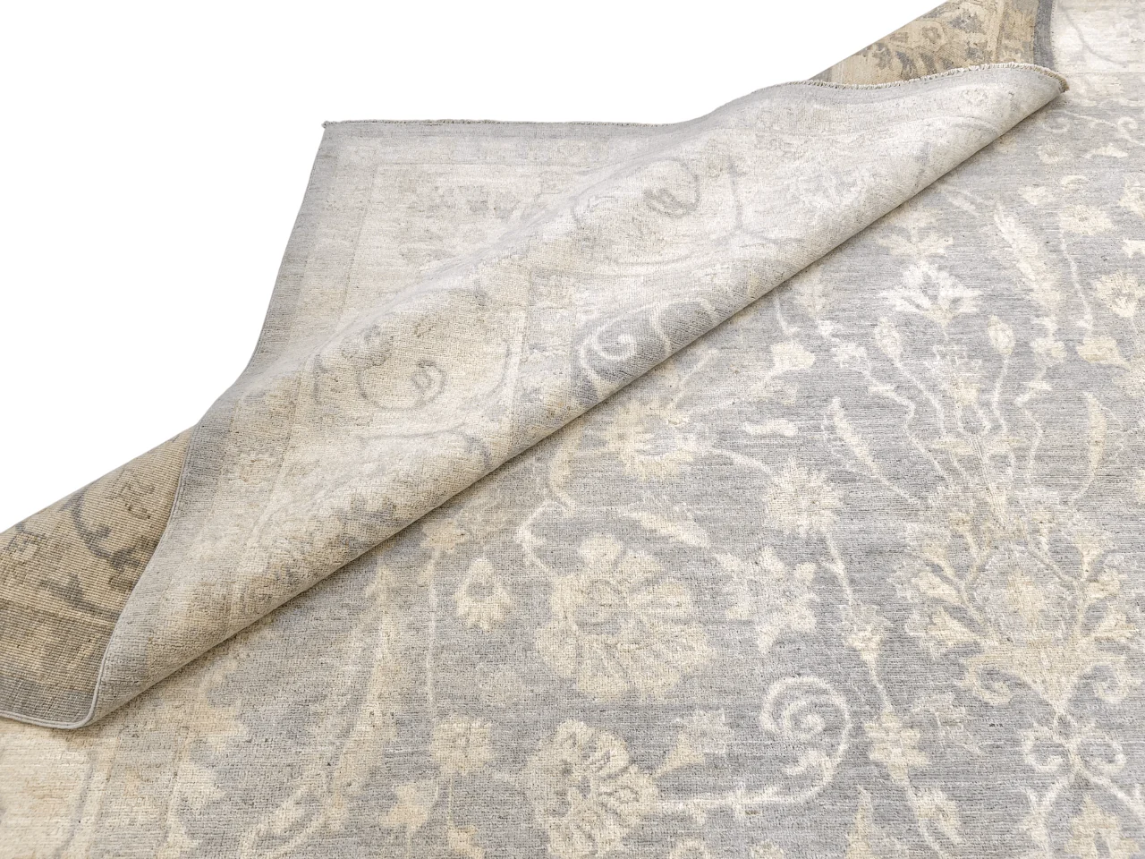 WhiteWash Chobi 10'00" x 13'05" lt.gry/ivo - Image 10