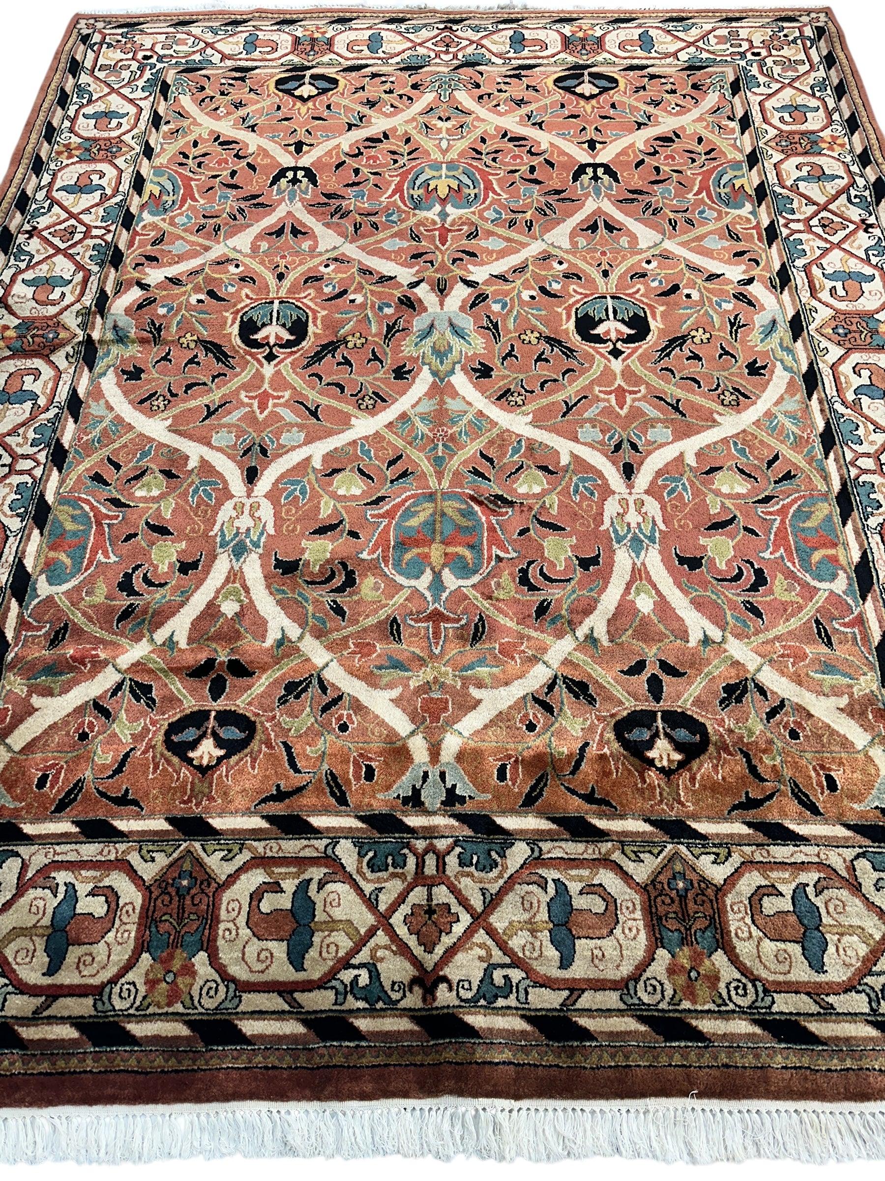 William Morris Hand-Knotted Wool Luxury Handmade Rug - 7'10" x 9'10" - Image 2