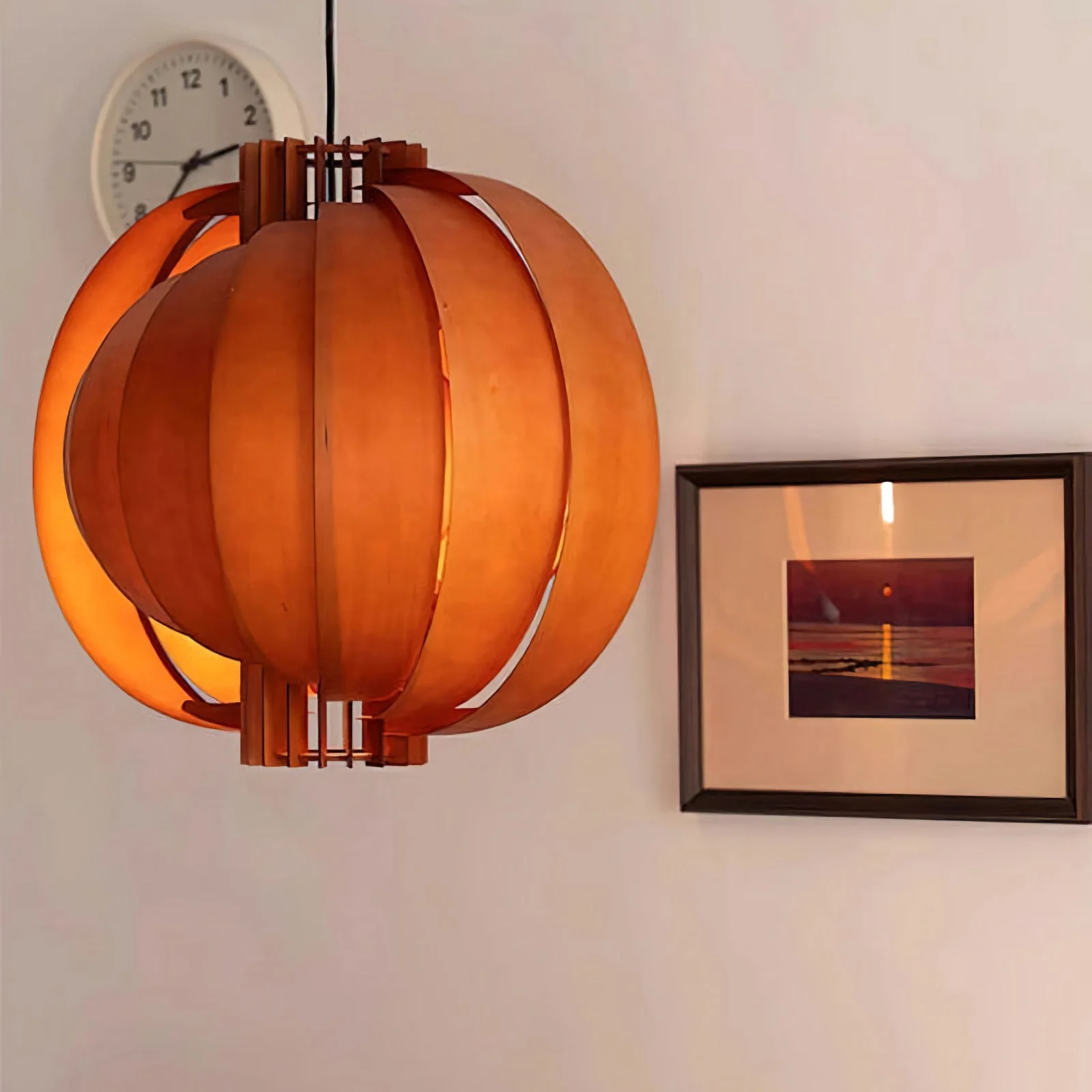 Wooden Lantern Pendant Lamp - Image 18
