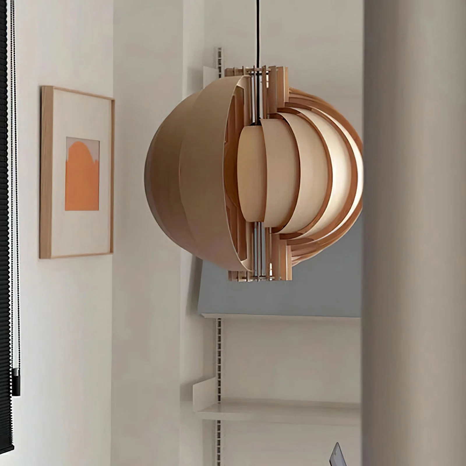 Wooden Lantern Pendant Lamp - Image 19