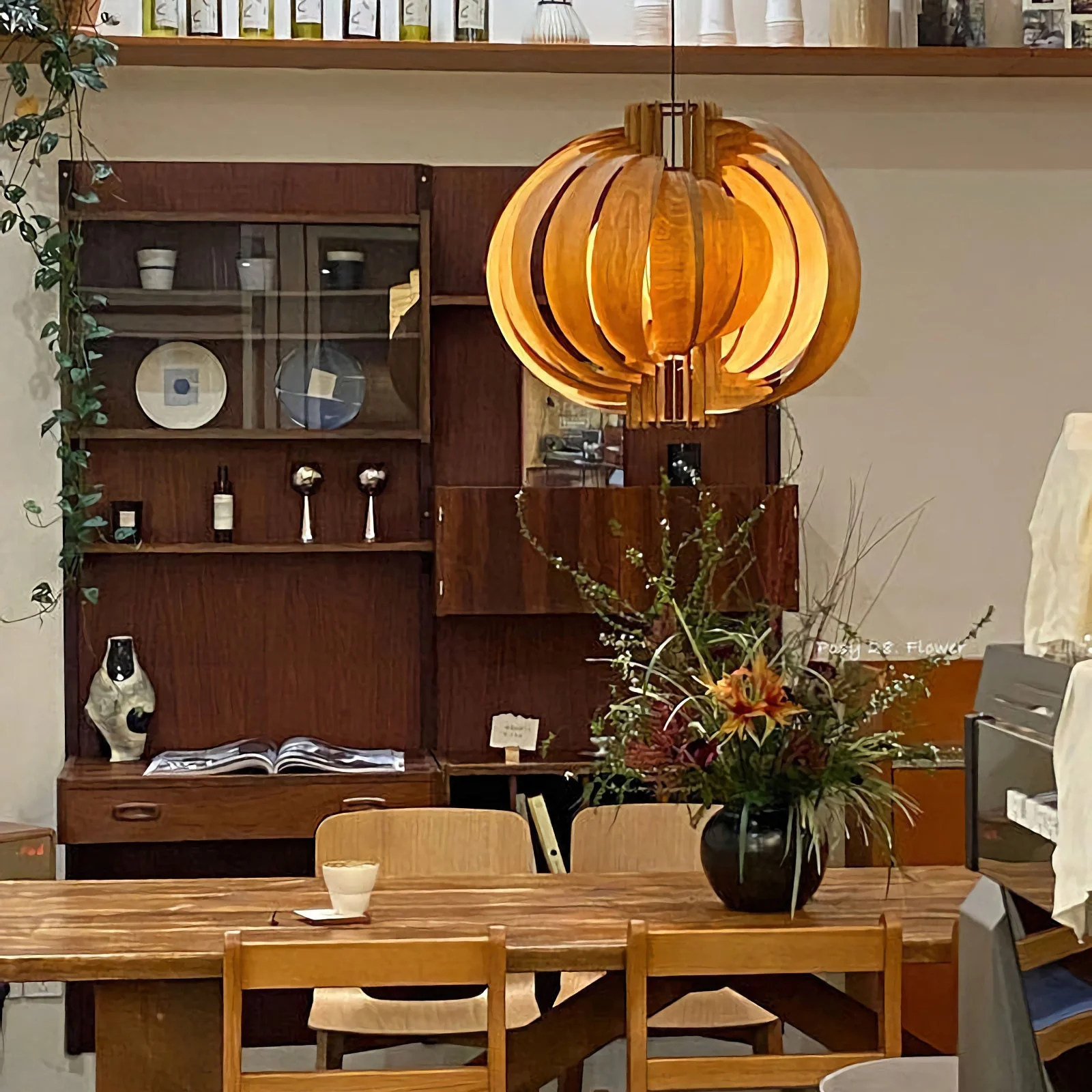 Wooden Lantern Pendant Lamp - Image 8