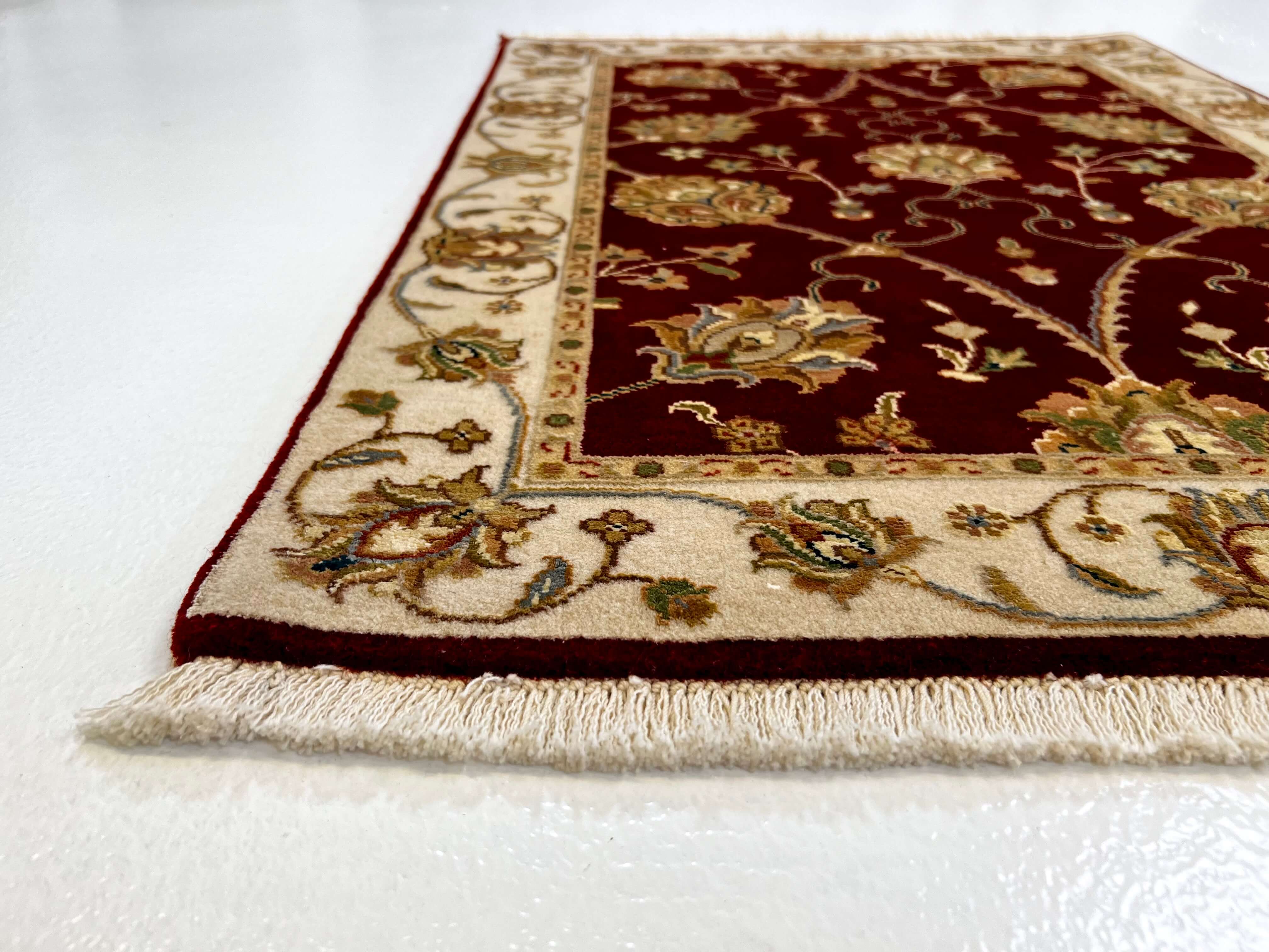 Wool w. silk Kumkapi red/ivo 2x3 - Image 3