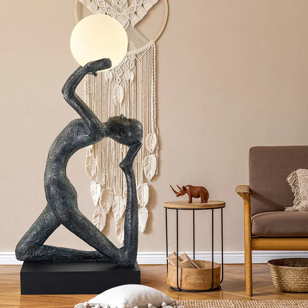 Yoga Sculpture Floor Lamp - Image 4